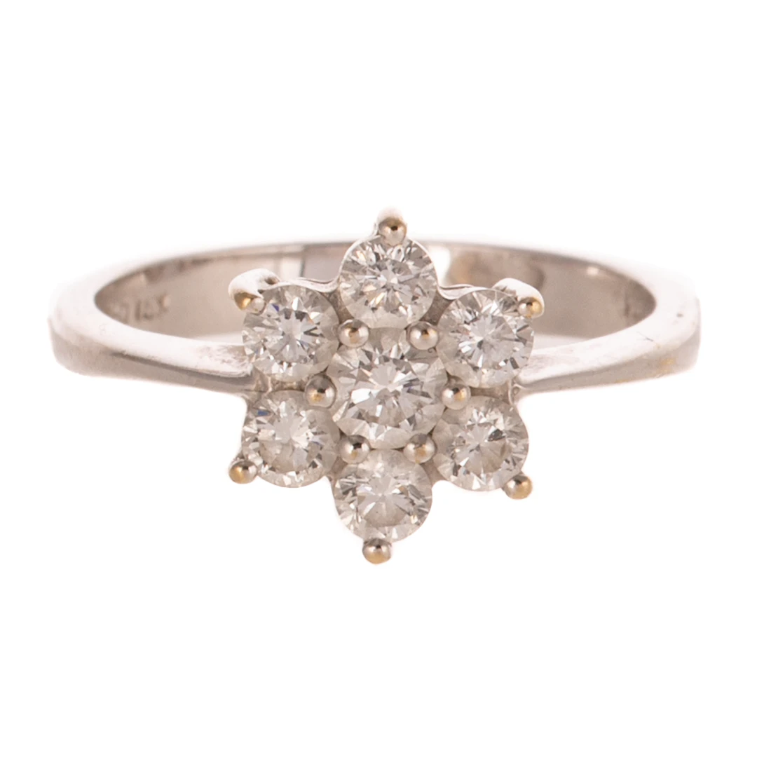 A Diamond Flower Cocktail Ring in 18K