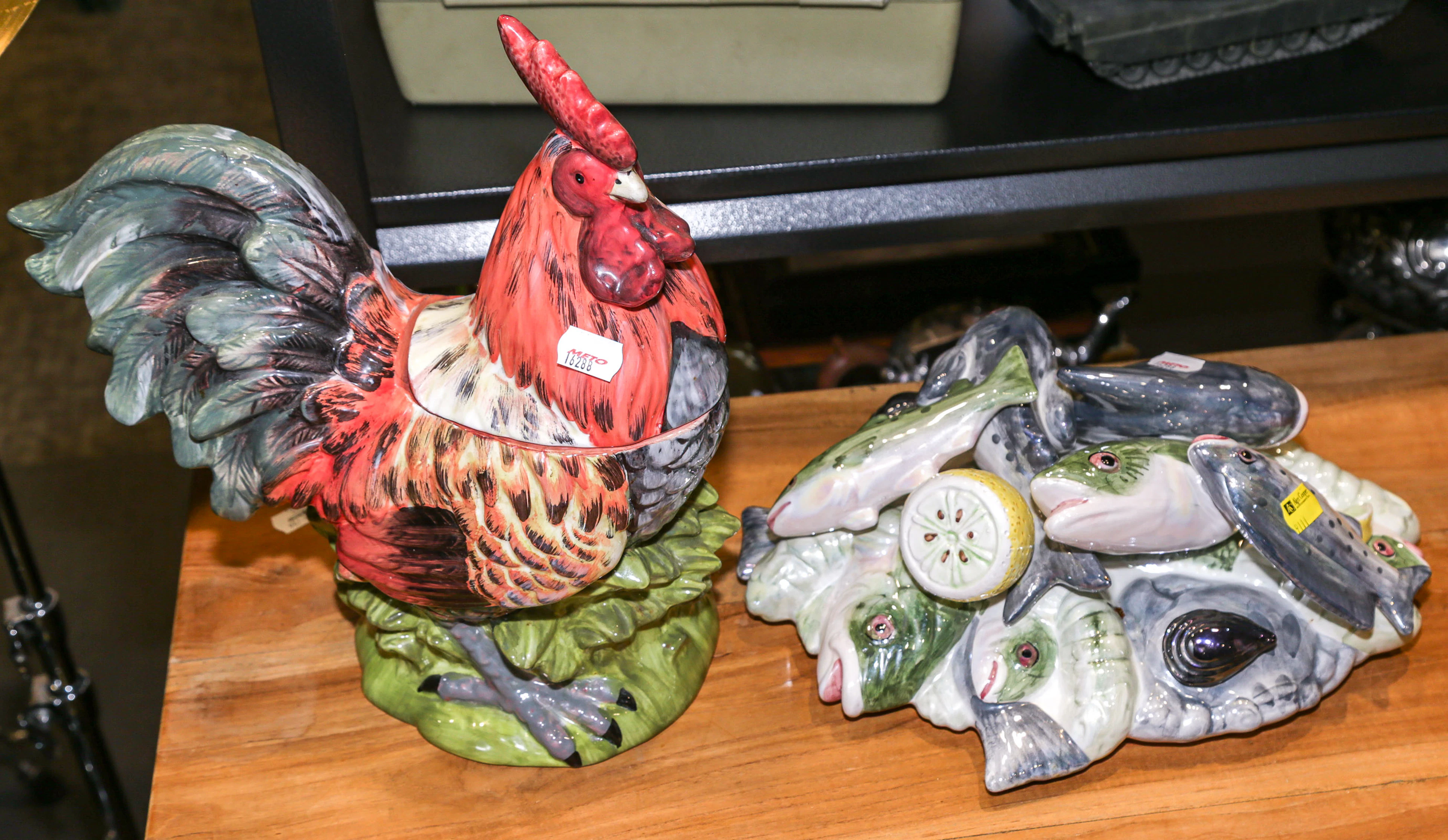 A Raymond Waites Rooster-Forn Tureen
