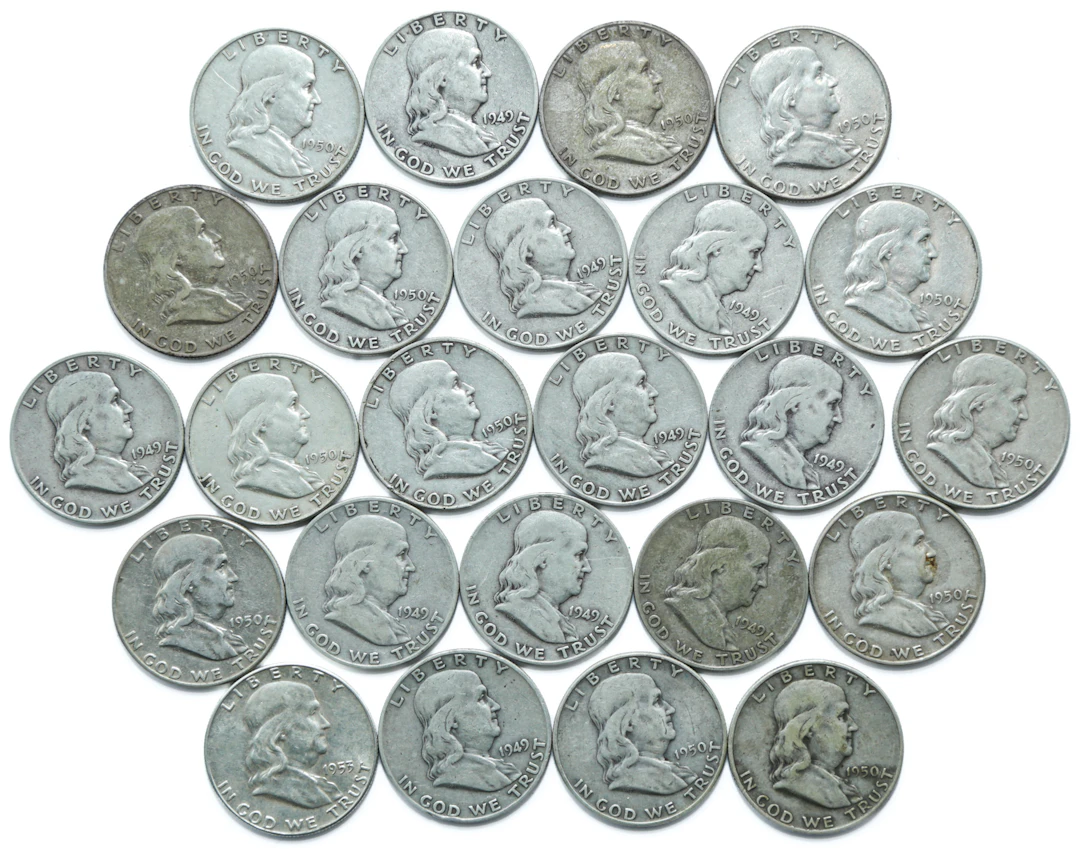 Two Dozen Franklin Halves, Years 49-53
