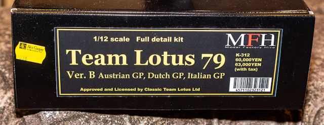 A 1:12 Scale Team Lotus 79 Model Kit