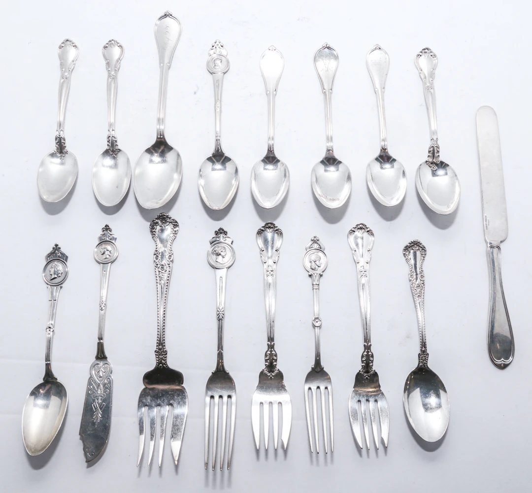 Group of Gorham Sterling & Coin Silver Flatware