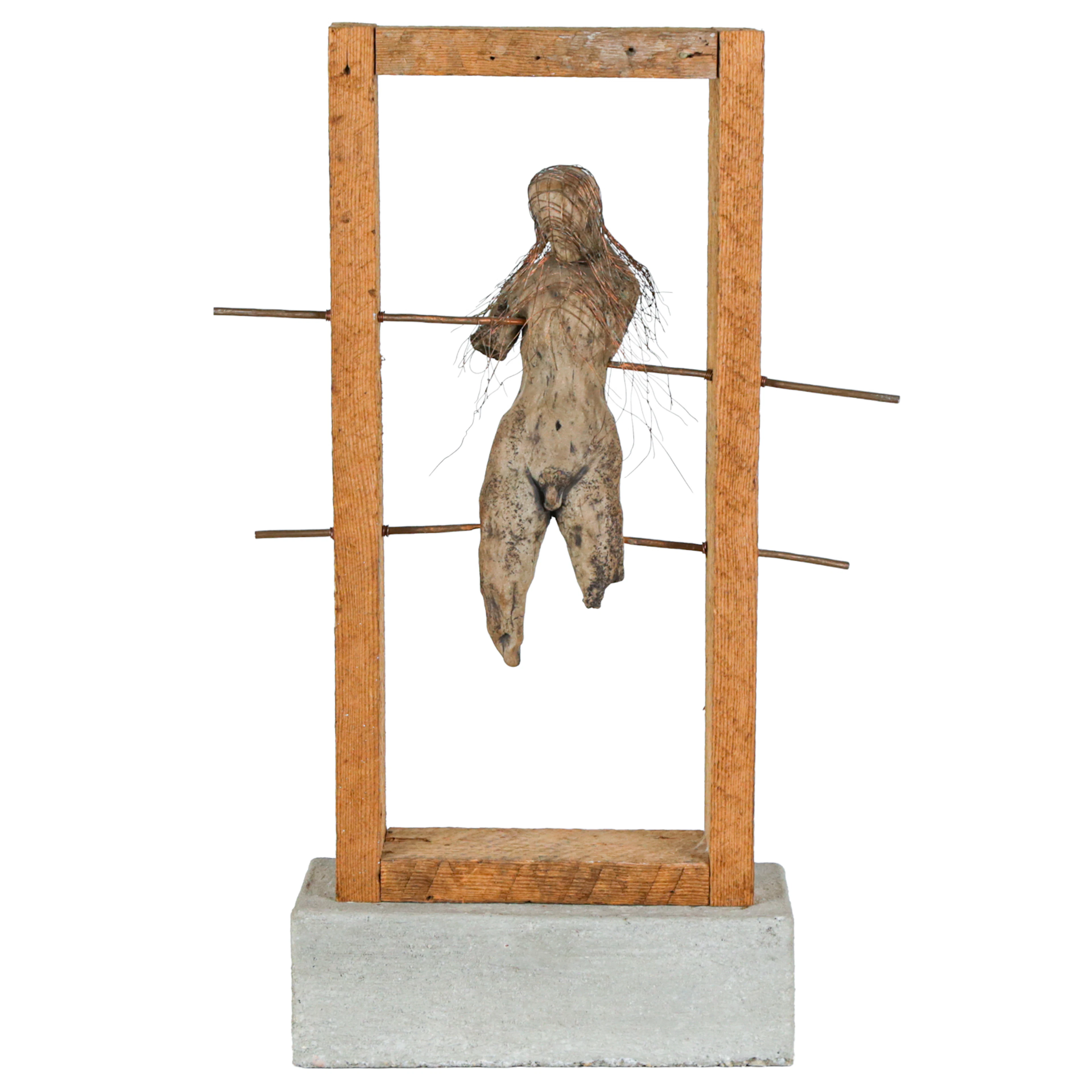 Randy Woods. "Shame," mixed media sculpture