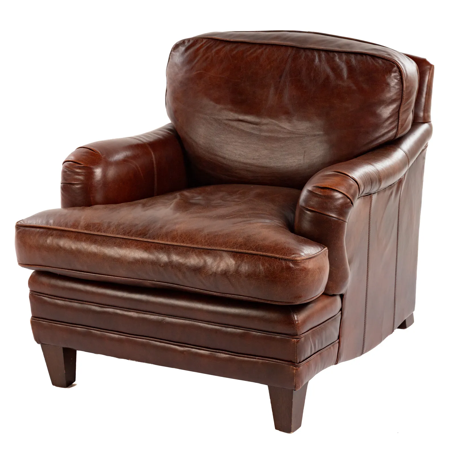Bernhardt Leather Contemporary Club Chair