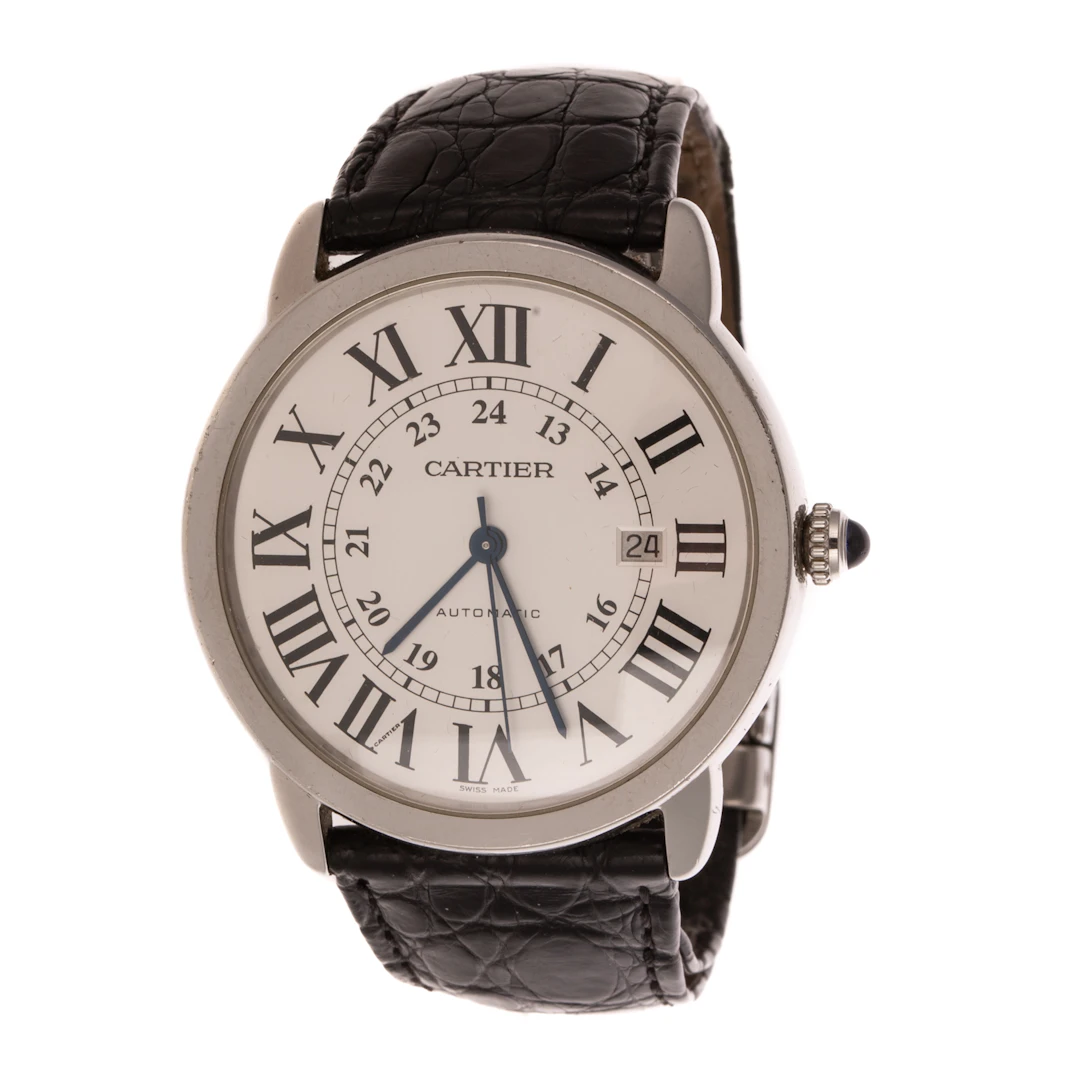 A Cartier Ronde Solo XL in Stainless Steel