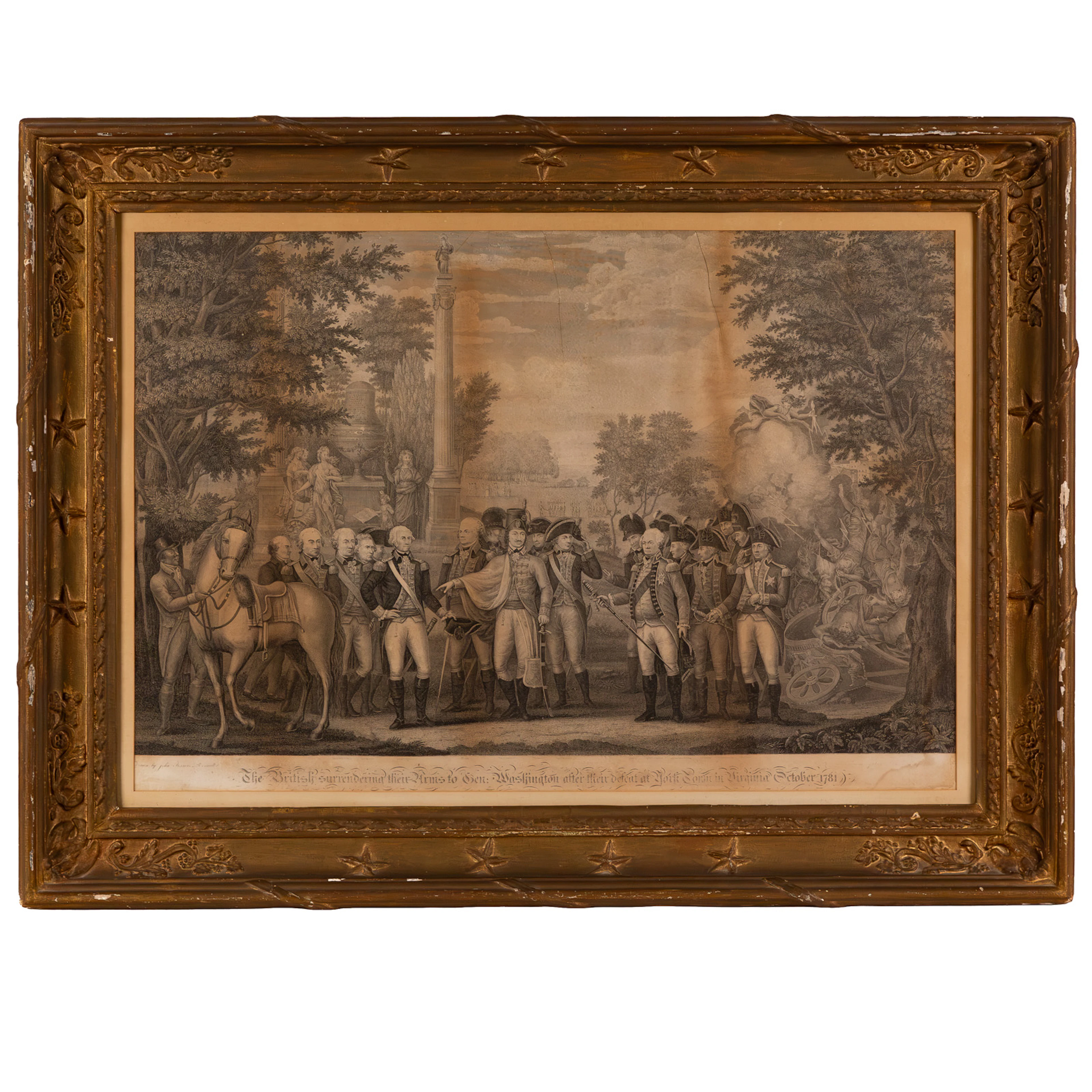 After John Francis Renault. "The British Surrendering..." engraving