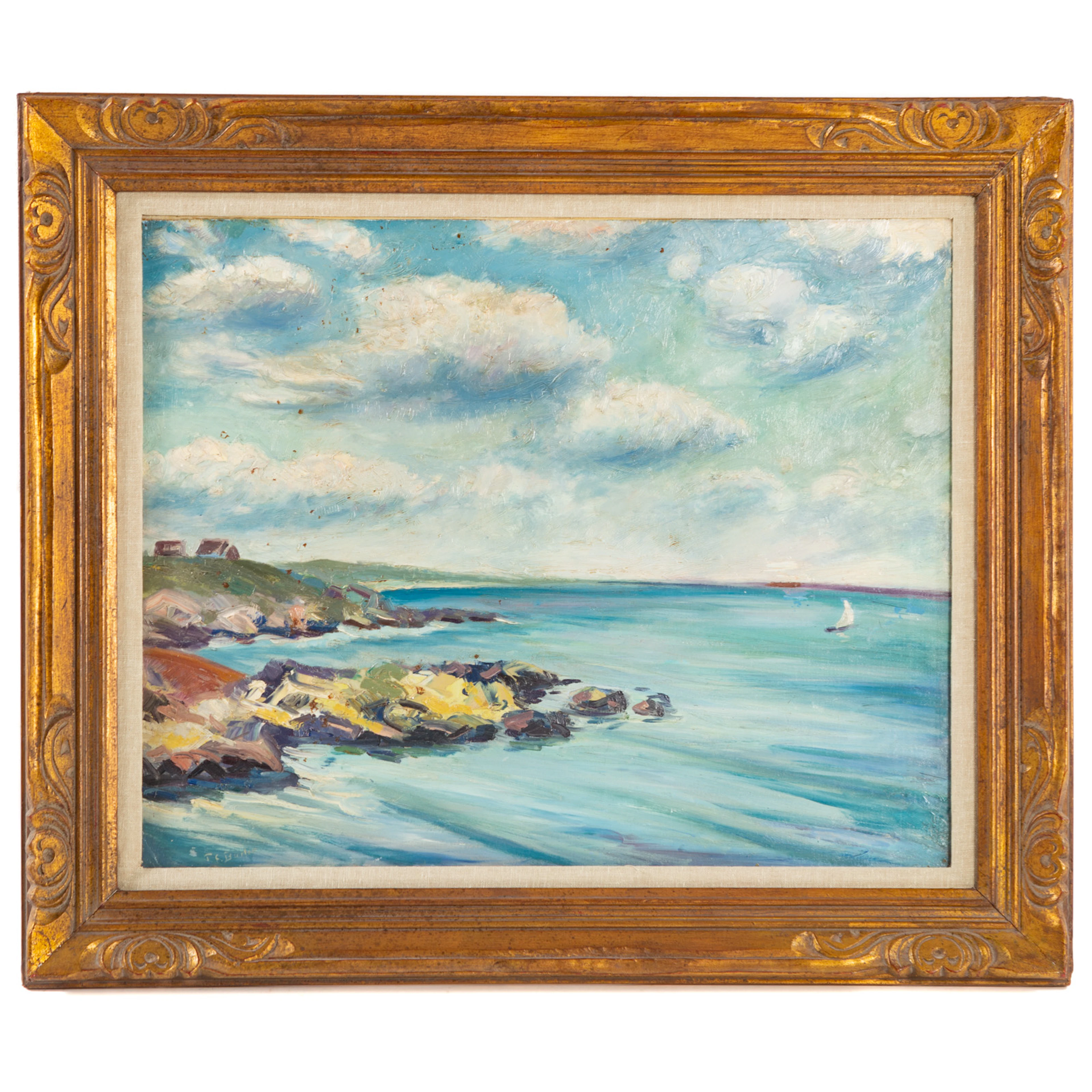 Theodore Earl Butler. Seascape, oil