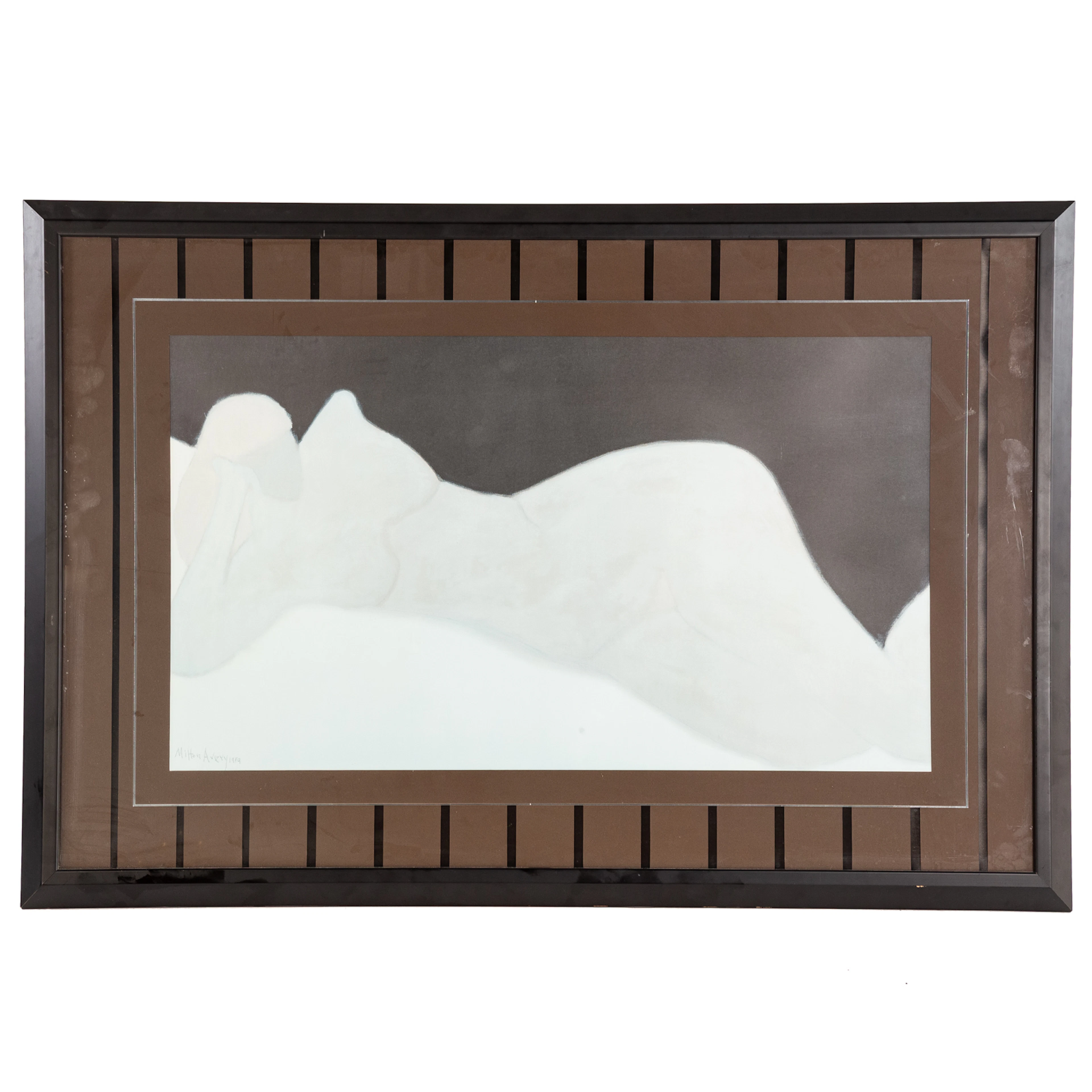 Milton Clark Avery. "Reclining Blonde," lithograph