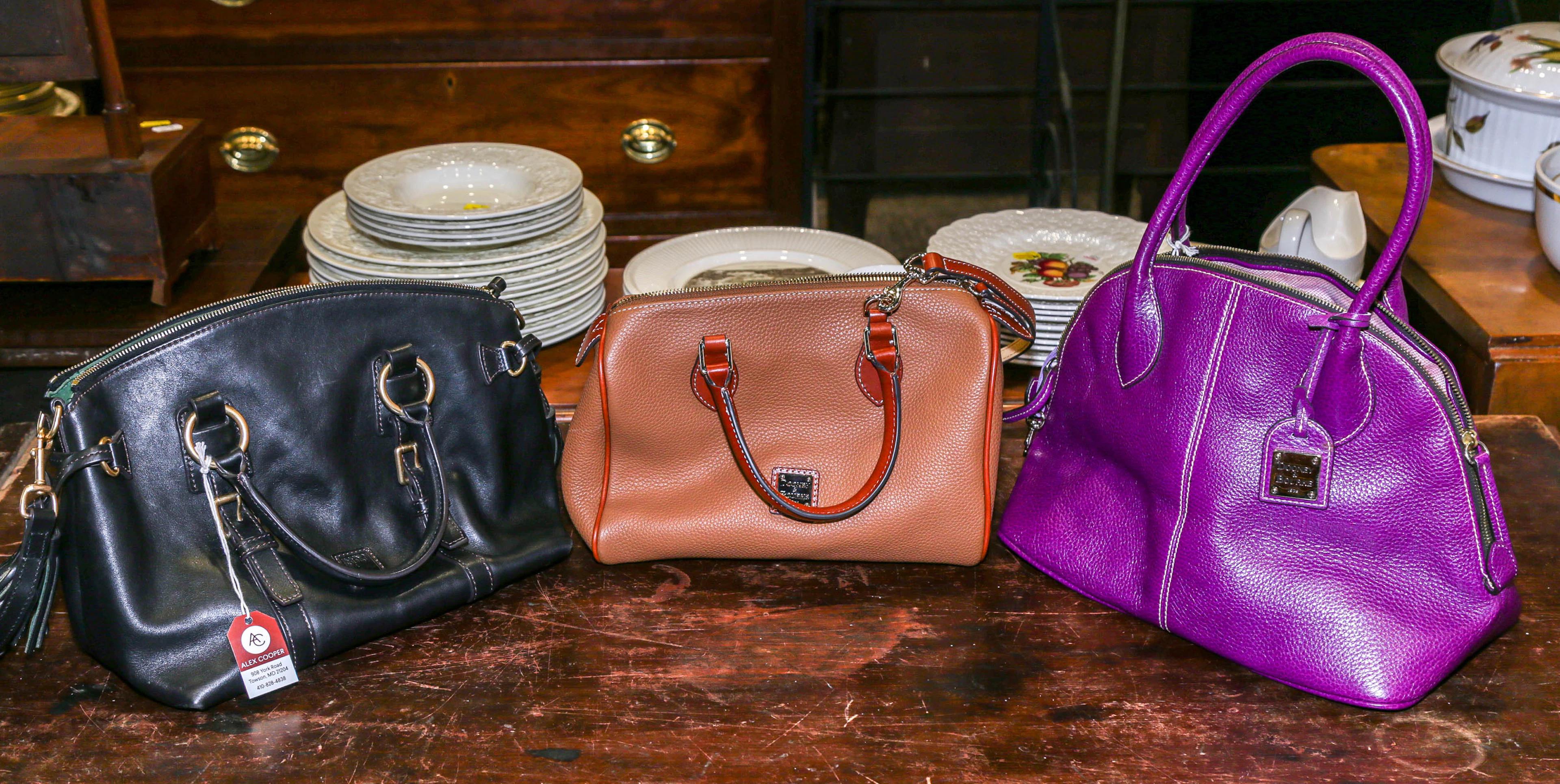 Three Dooney & Bourke Handbags