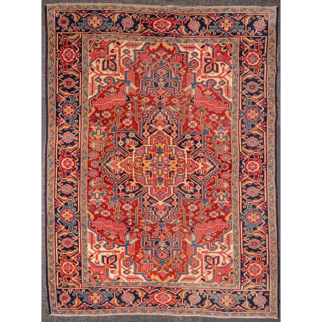 Semi-Antique Heriz Rug, Persia, 5.10 x 8