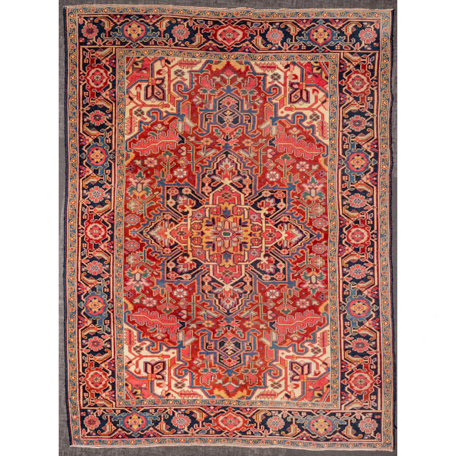 Semi-Antique Heriz Rug, Persia, 5.10 x 8