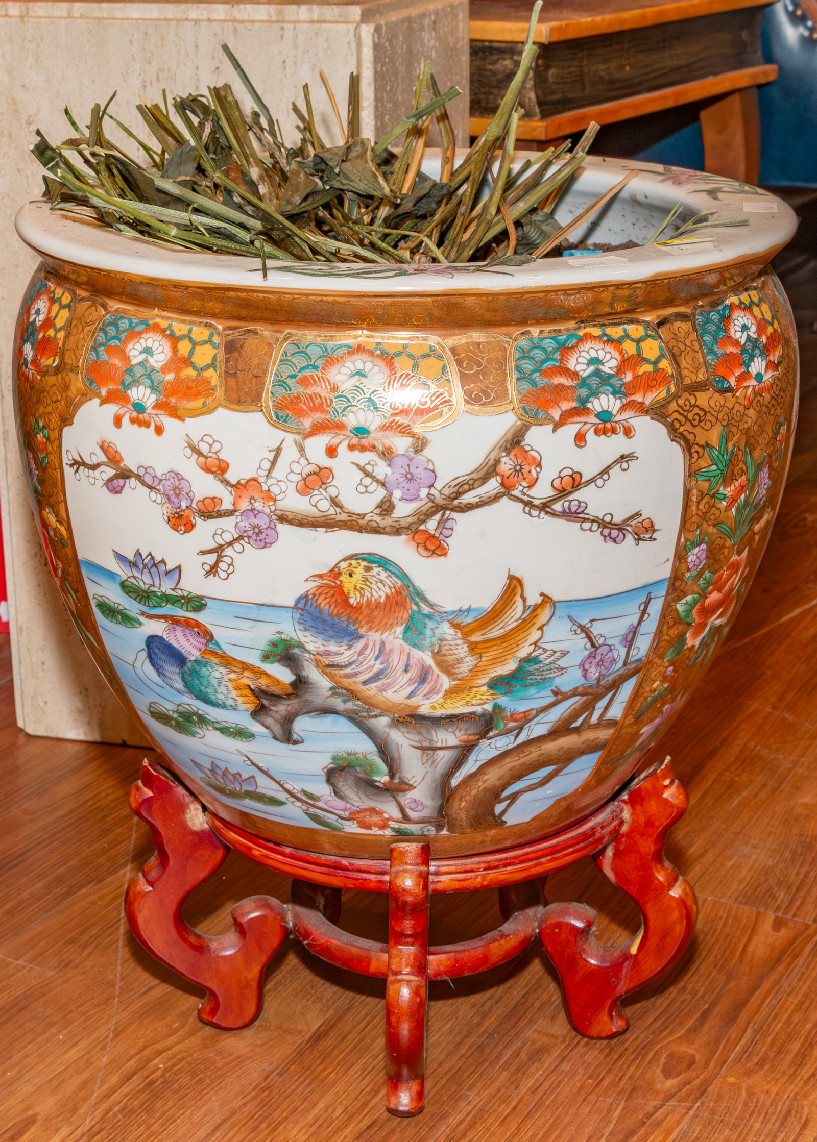 A Chinese Fishbowl Planter