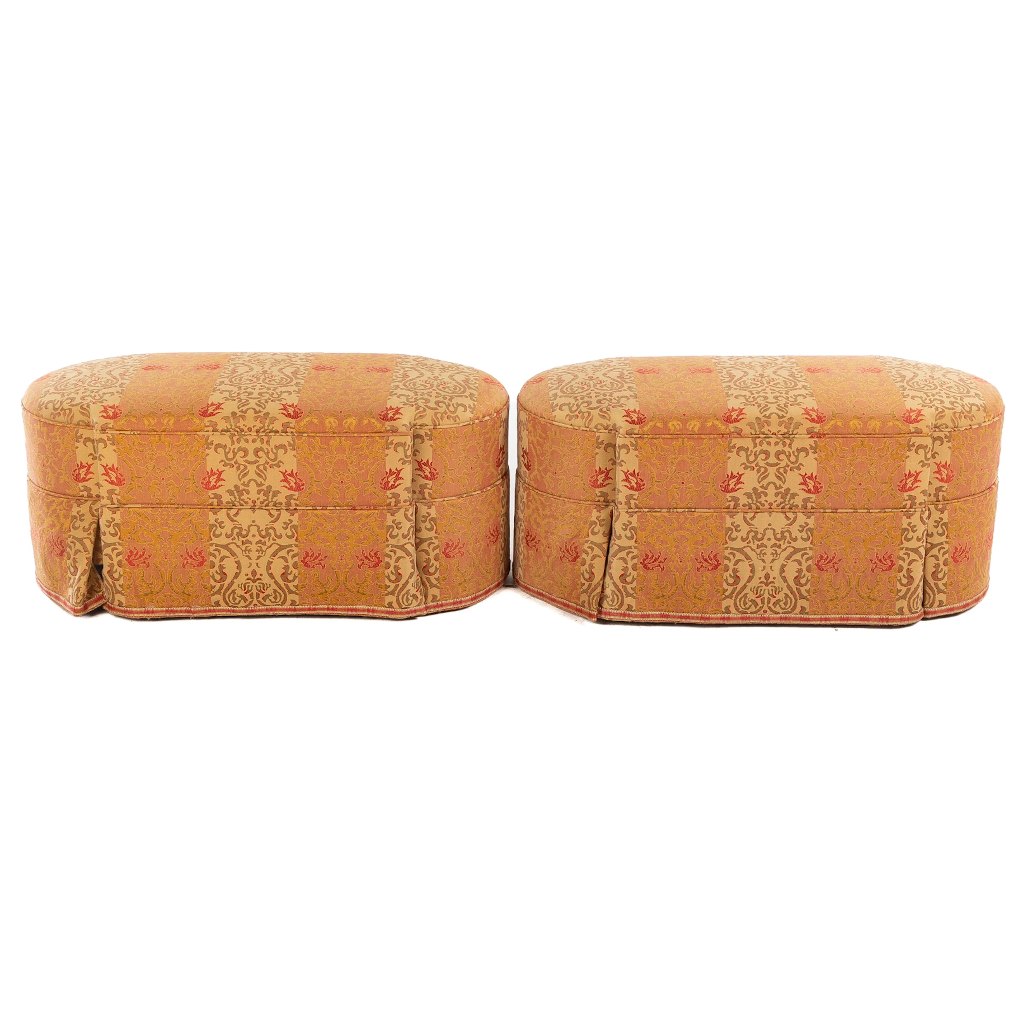 A Pair of Contemporary Upholstered Window Benches