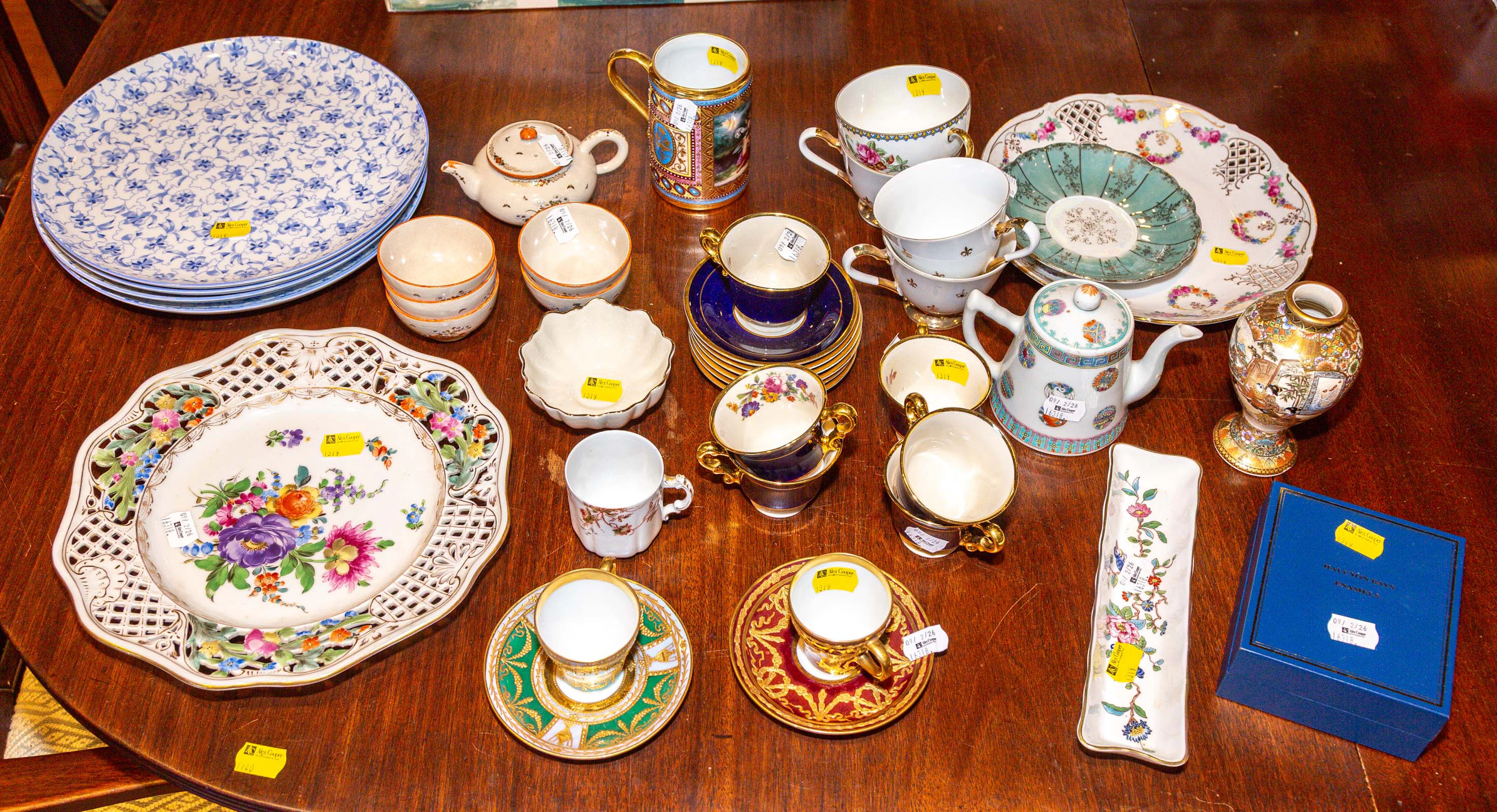 A Royal Vienna Cann & Other Porcelain Ware