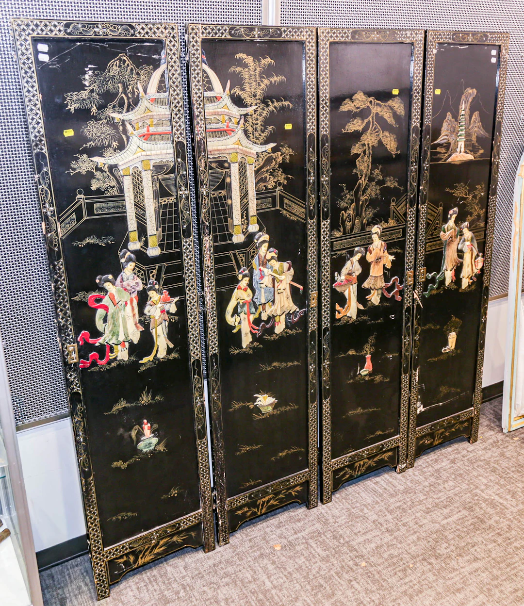 A Chinese Four-Panel Screen