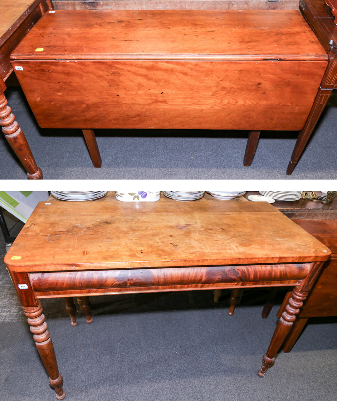 Two American Vernacular Drop-Leaf Tables