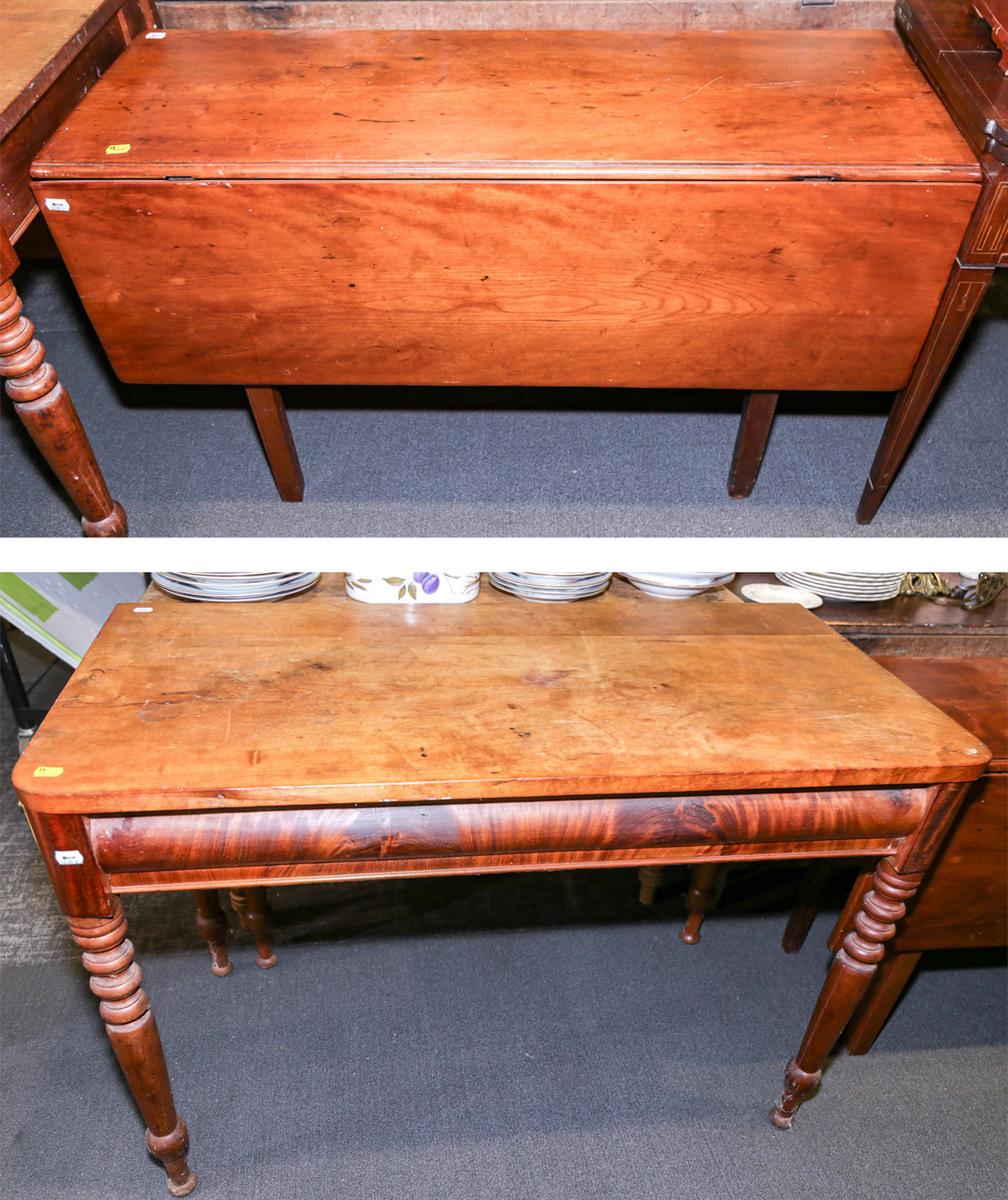 Two American Vernacular Drop-Leaf Tables