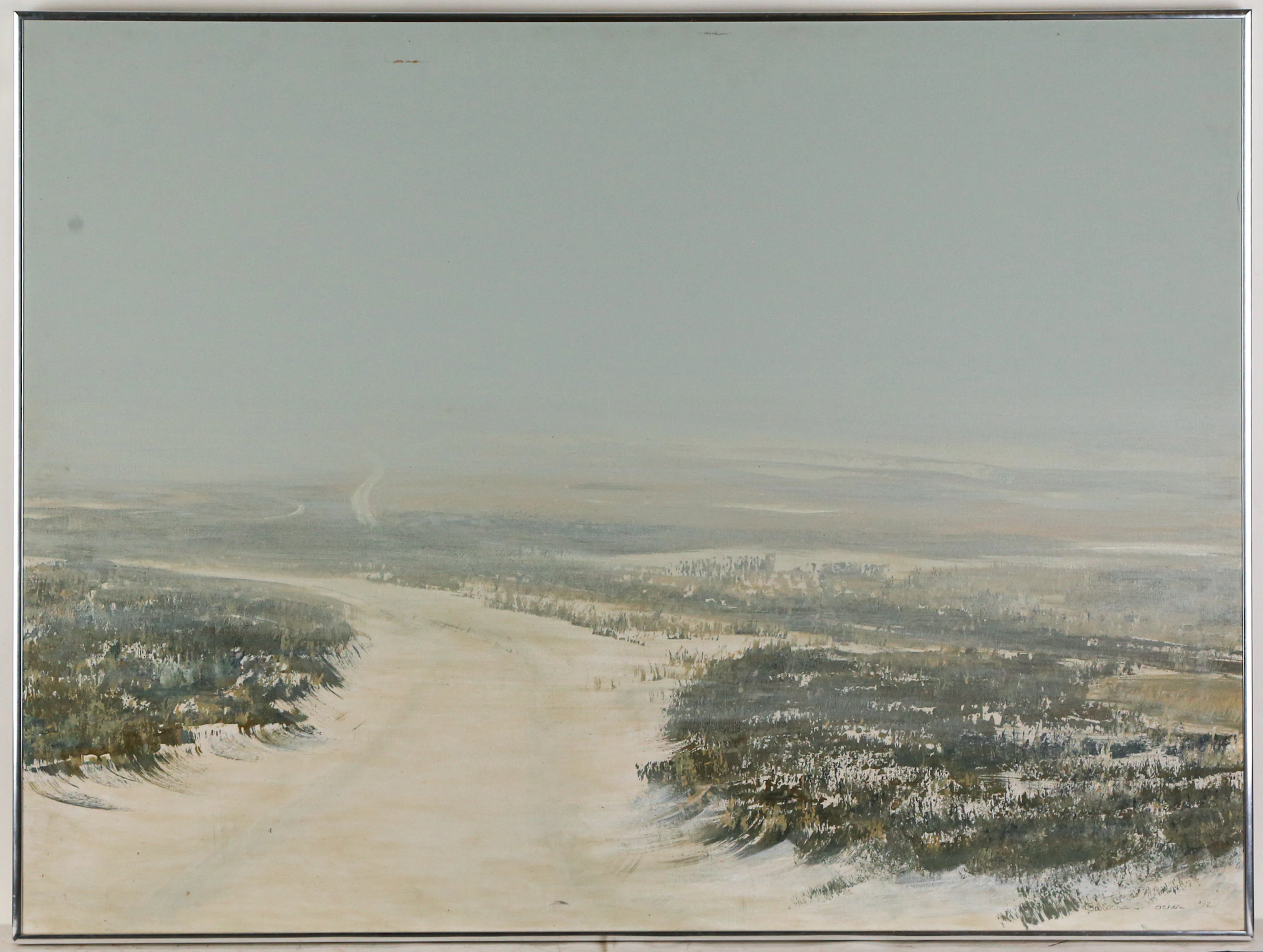 Barbara J. Cocker. Ode to Gray, oil