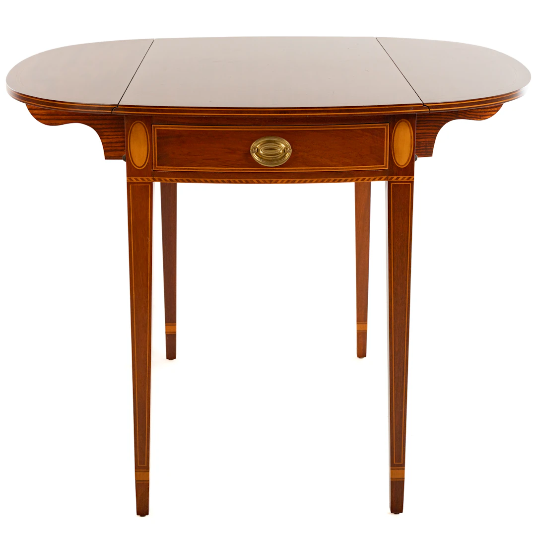 Biggs Federal Style Inlaid Mahogany Pembroke Table