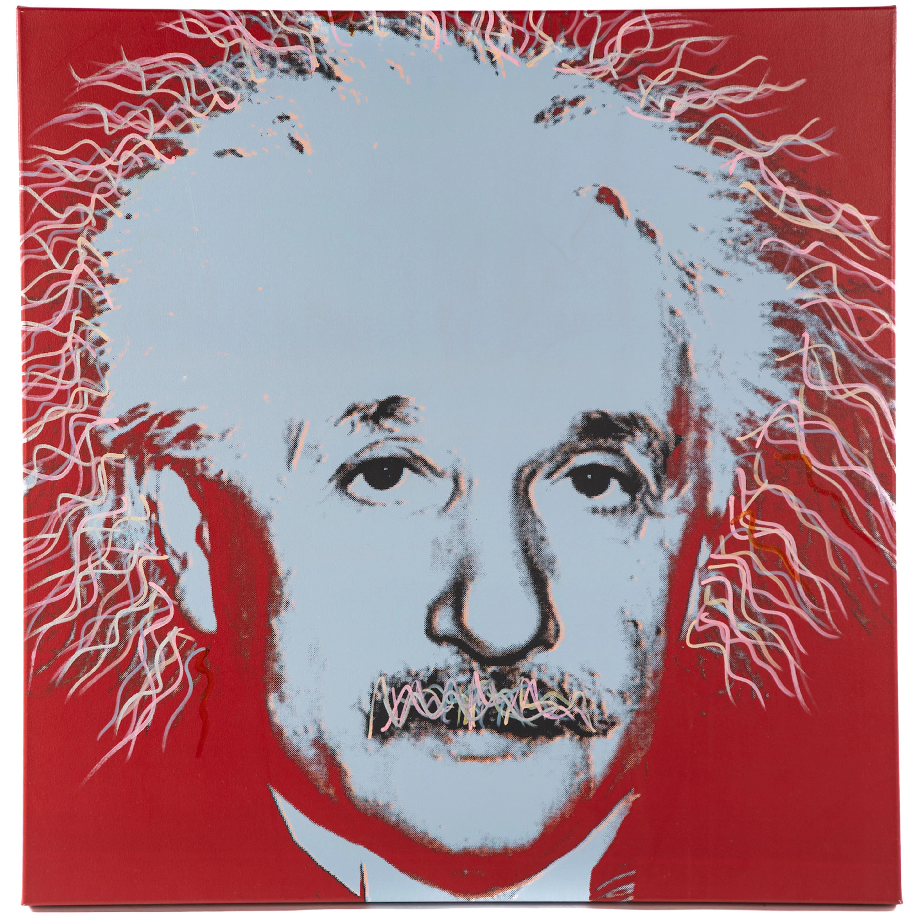 Steve Kaufman. "Einstein State I," silkscreen