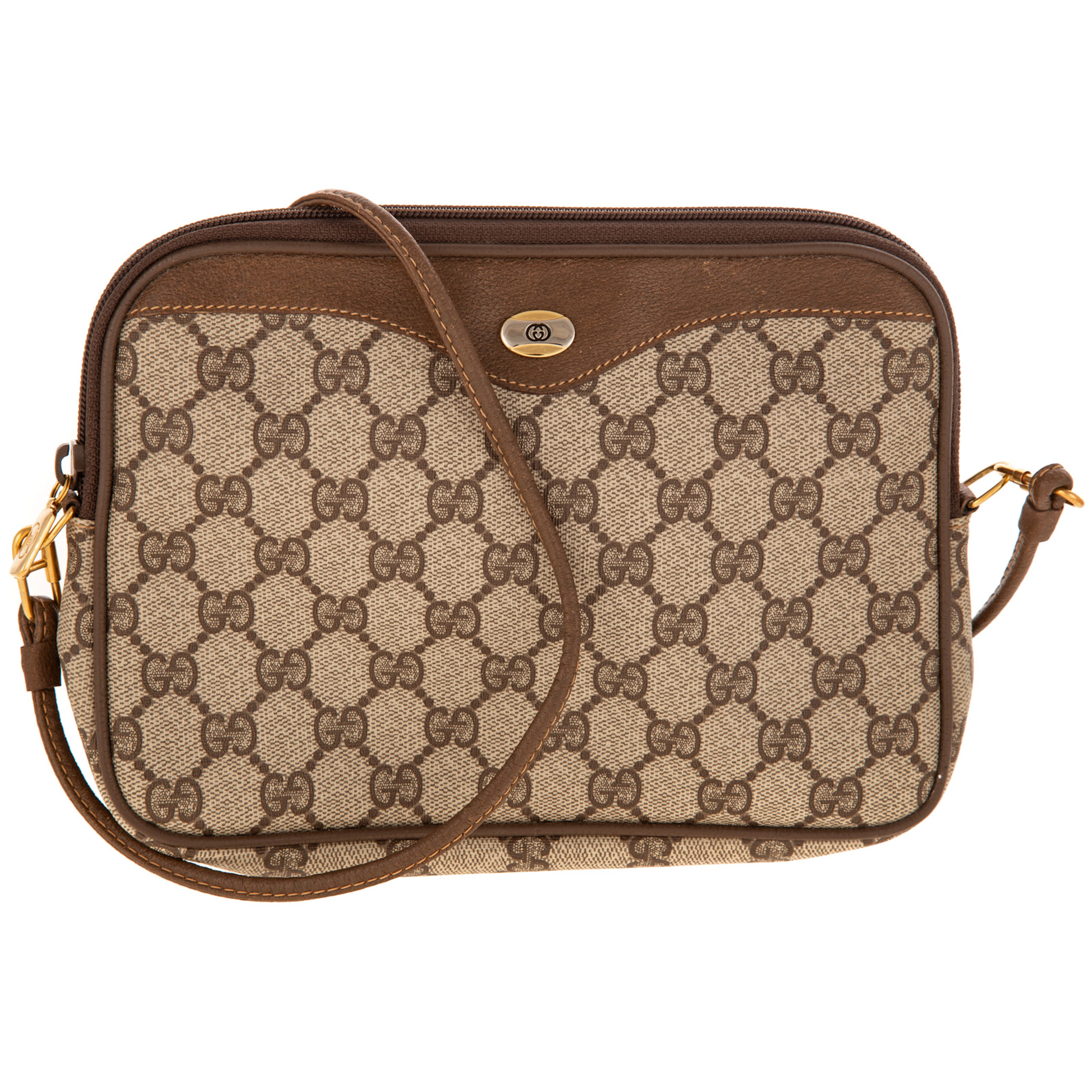A Gucci GG Supreme Shoulder Bag