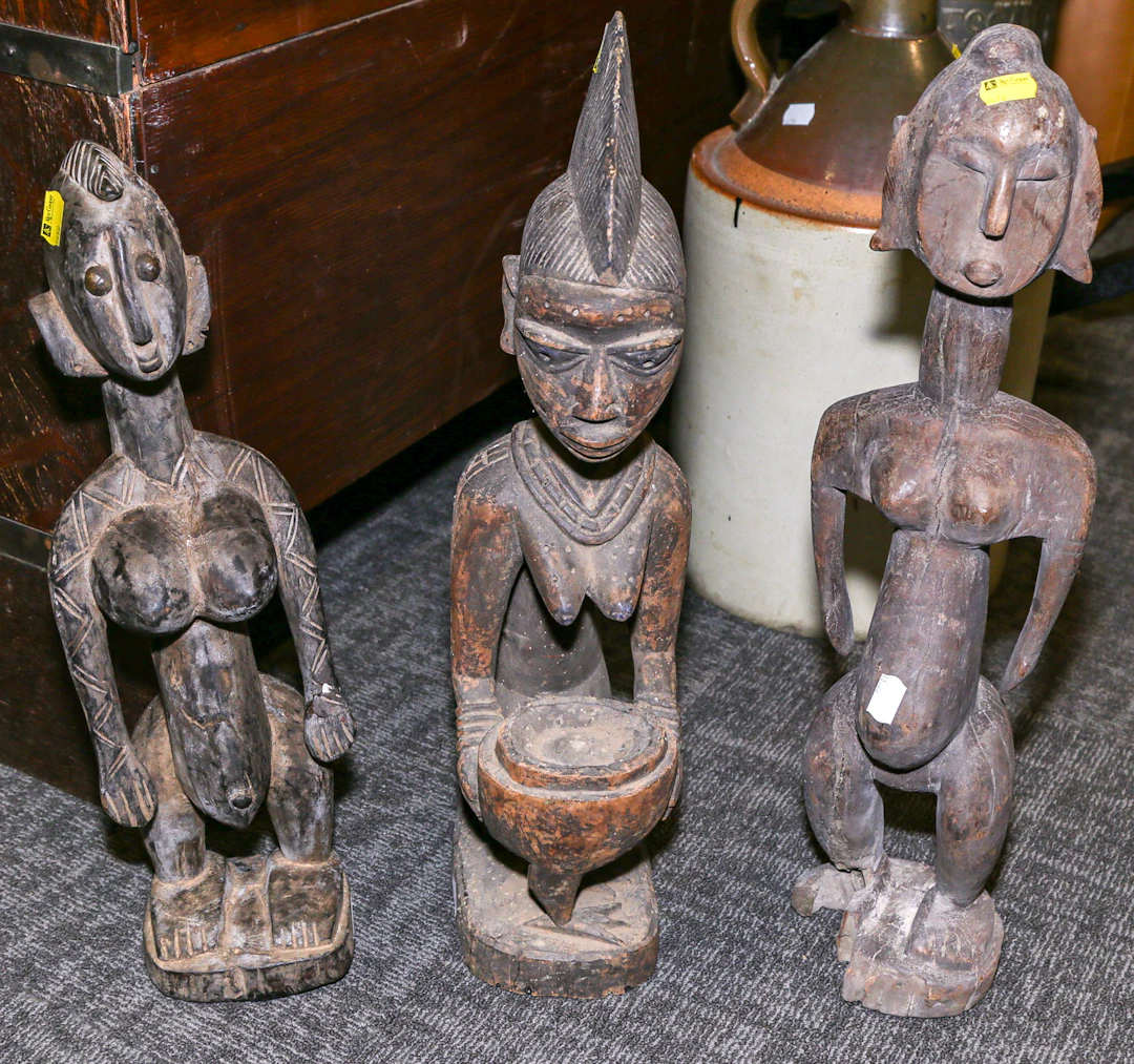 Three African Figural Sculptures