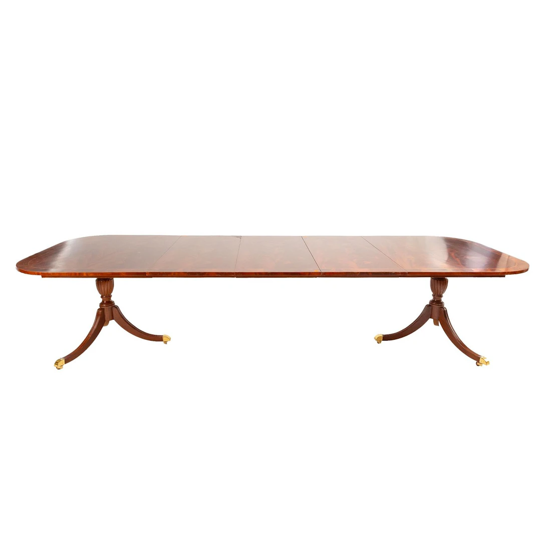 Councill Craftsman Mahogany Banded Dining Table
