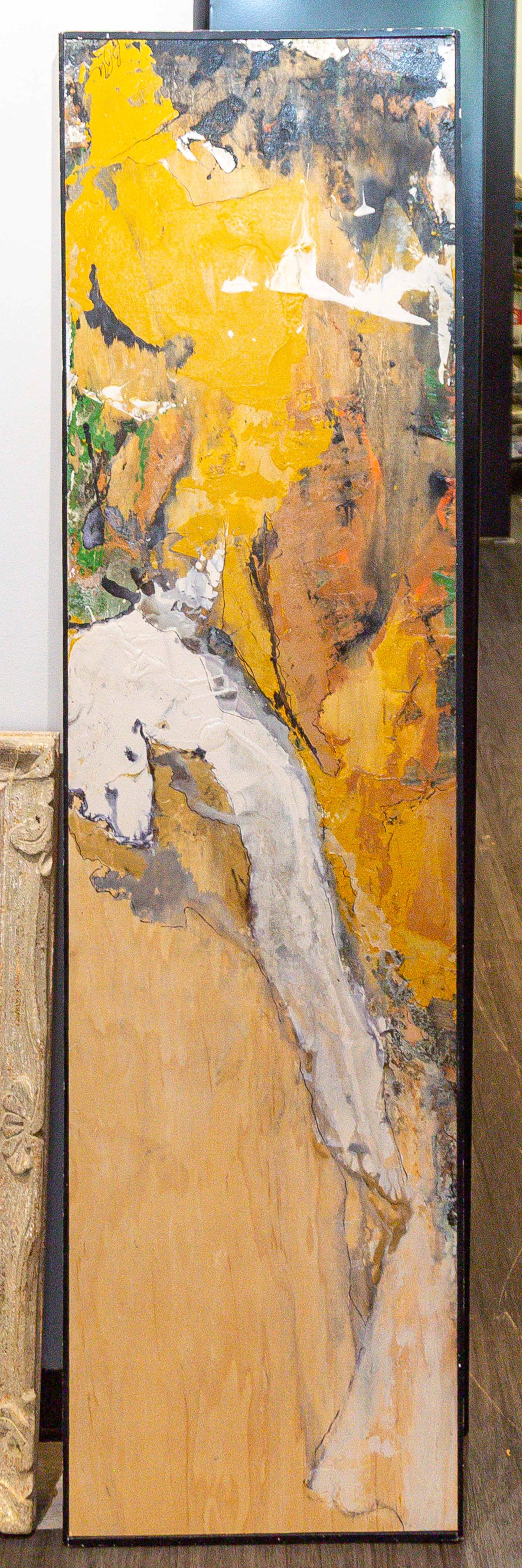 BB LaMartina. Abstraction in Yellow, mixed media