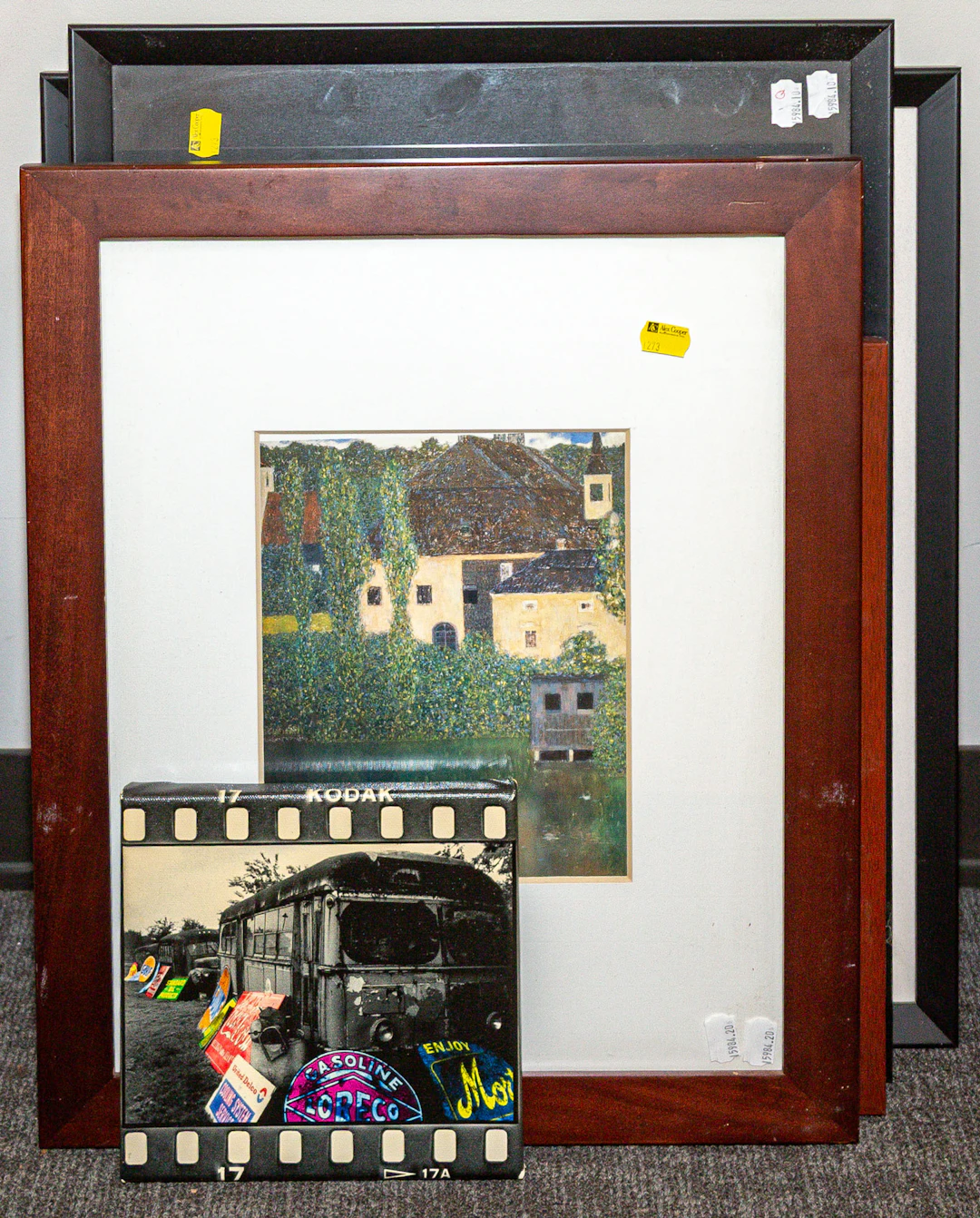 Suzan Rouse. "The Nervous Man & Dog," woodcut