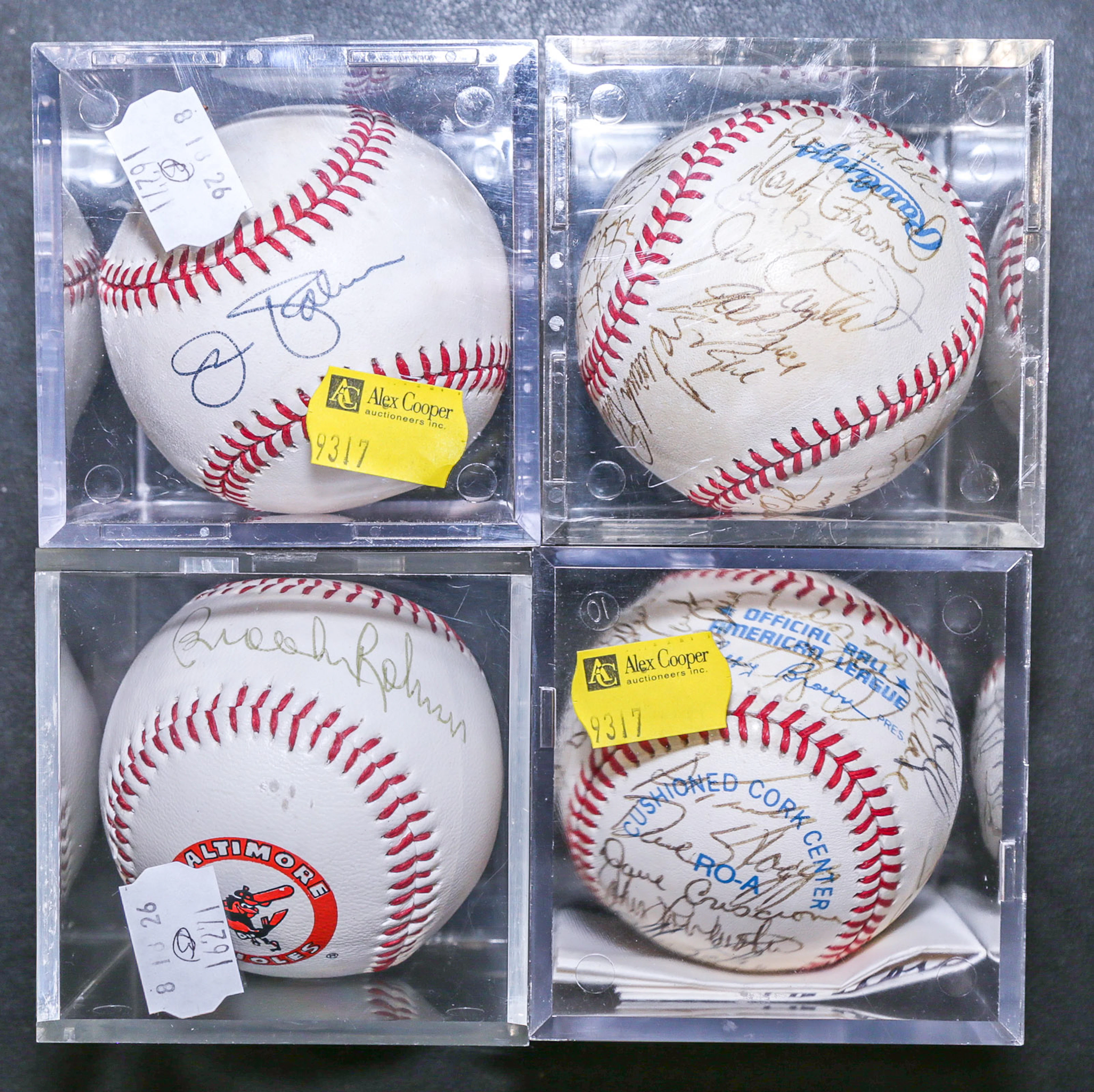 Four Signed Baseballs