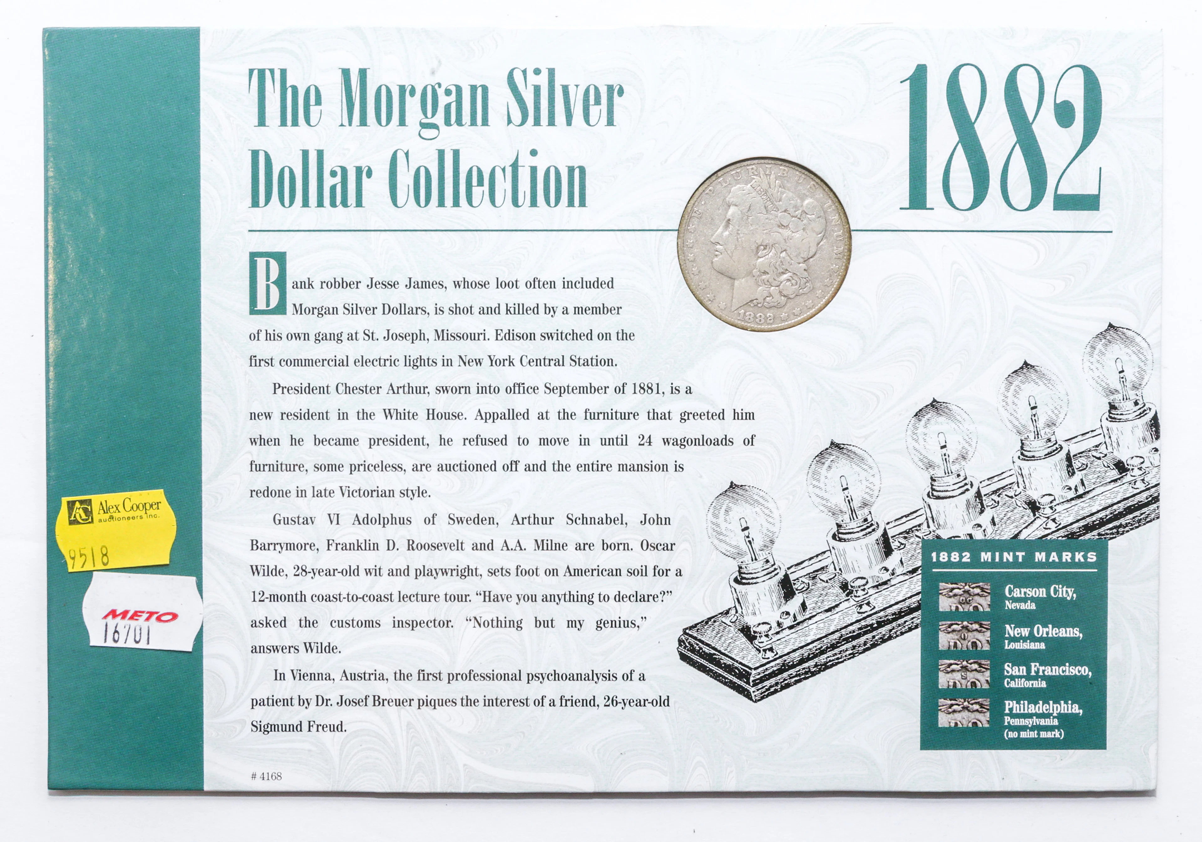 A U.S. Morgan Type Silver Dollar, 1882-O