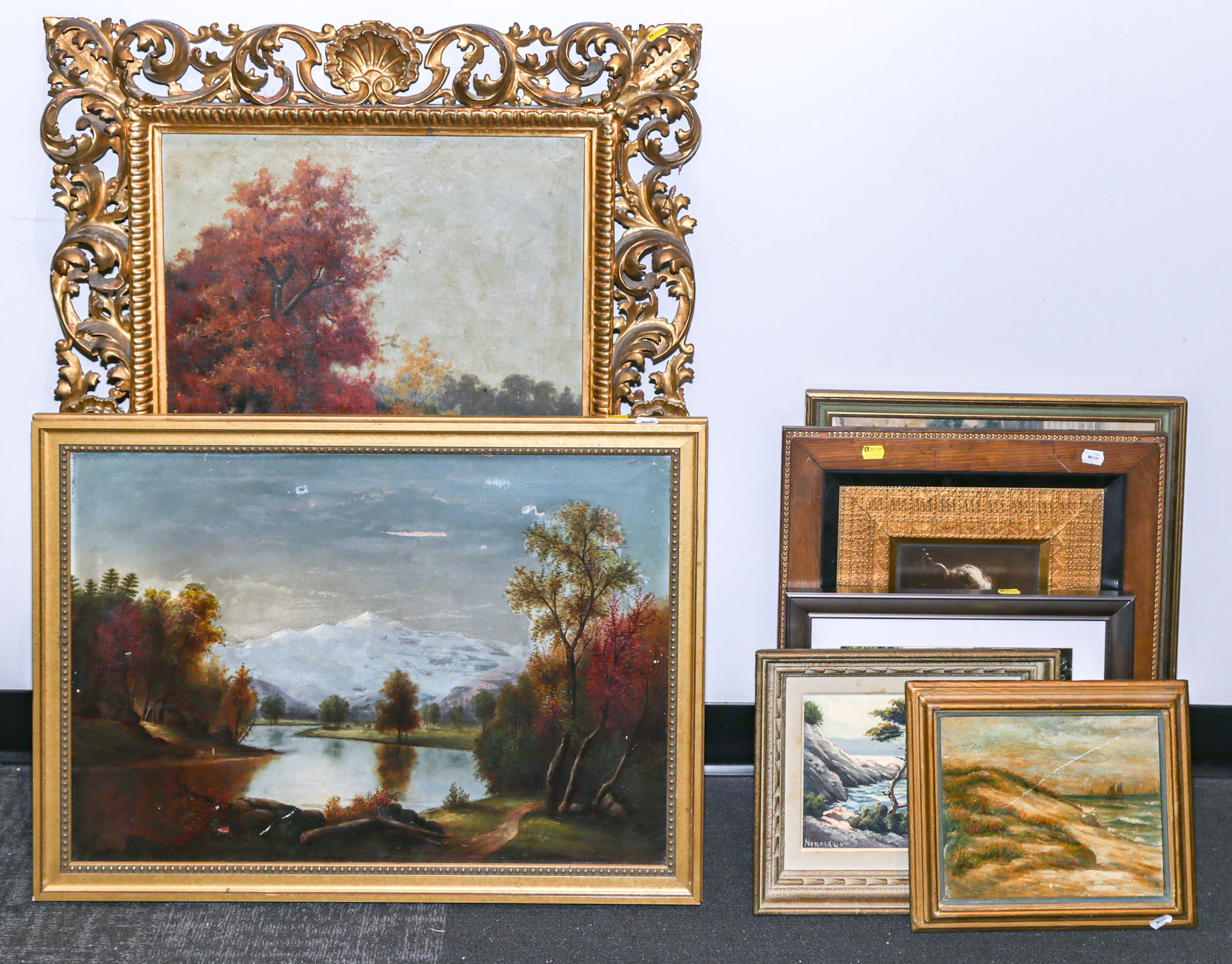Seven Decorative Framed Artworks