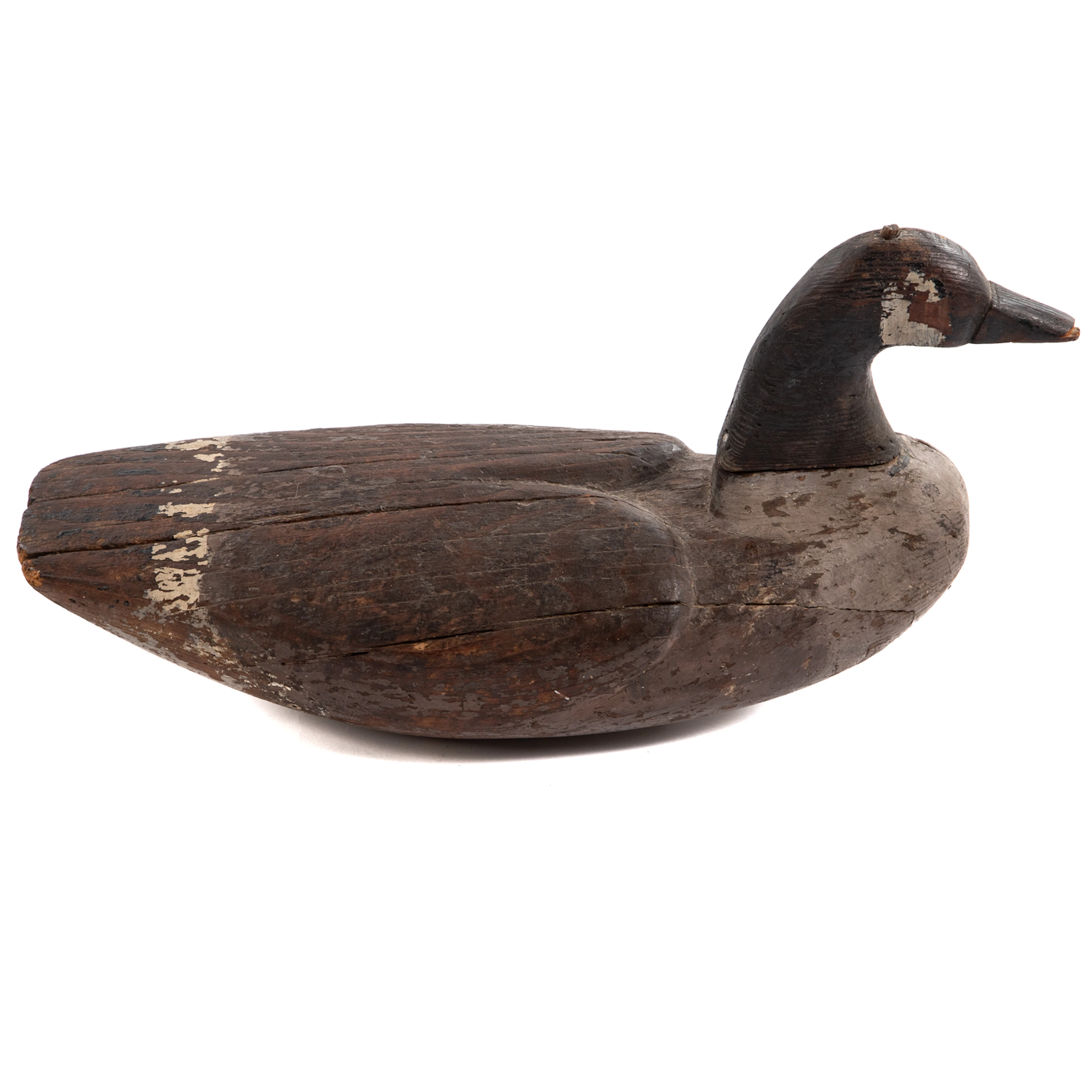 A Vintage Carved Wood Goose Decoy