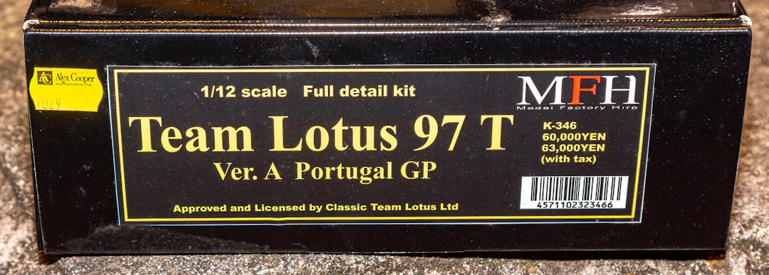 A 1:12 Team Lotus 97T Model Kit