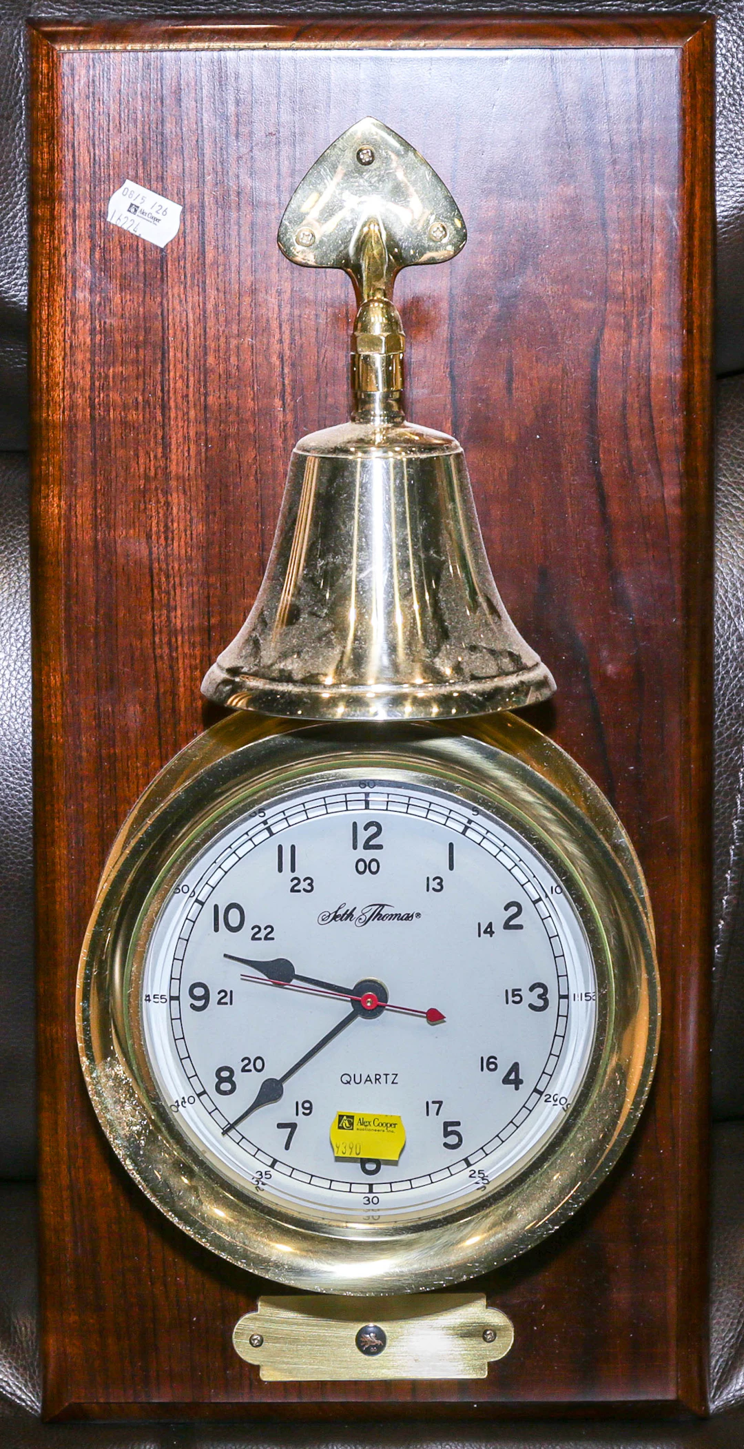 A Seth Thomas Brass Ship's Clock