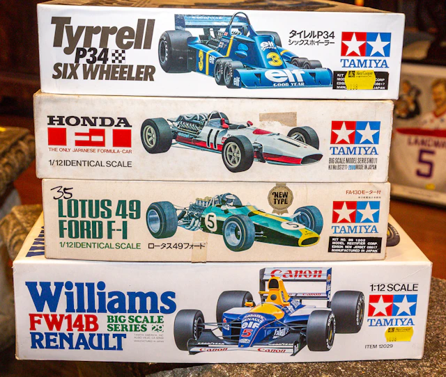 Four 1:12 Scale Formula 1 Model Kits