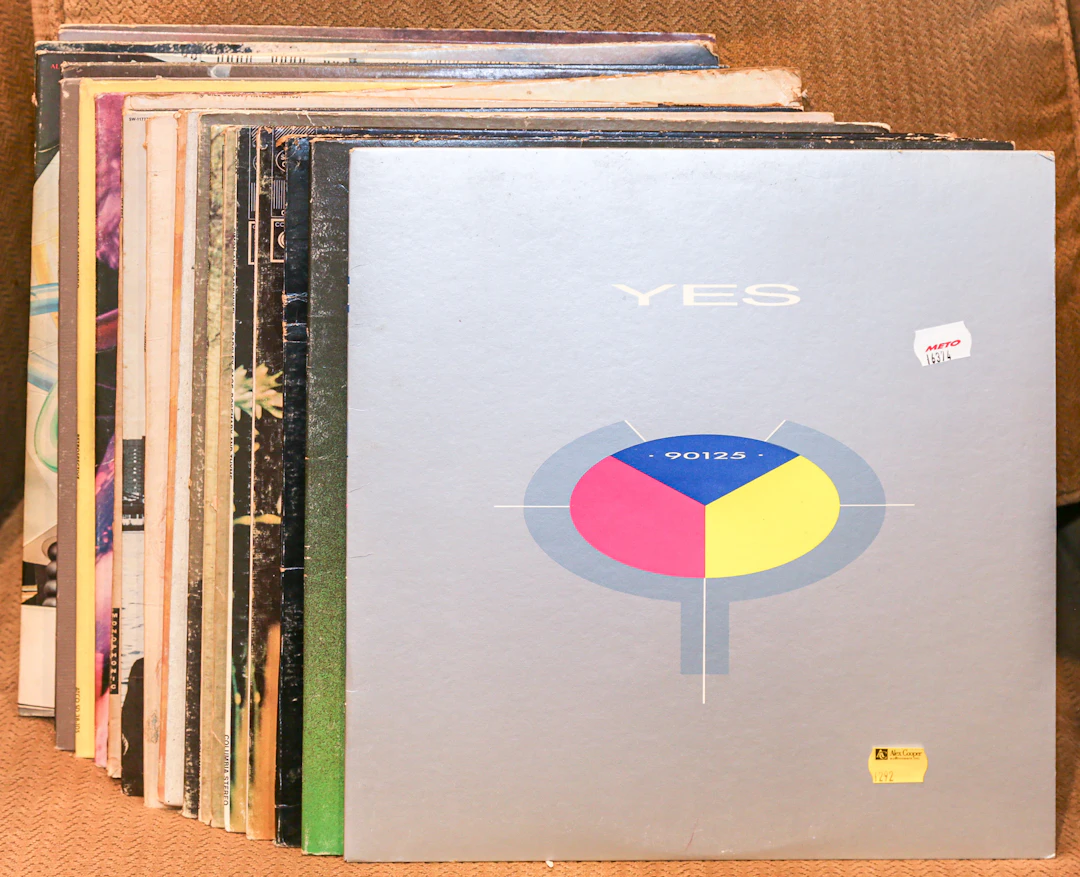 A Group of Classic Rock LP Albums