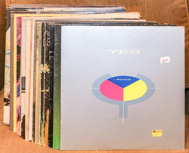 A Group of Classic Rock LP Albums