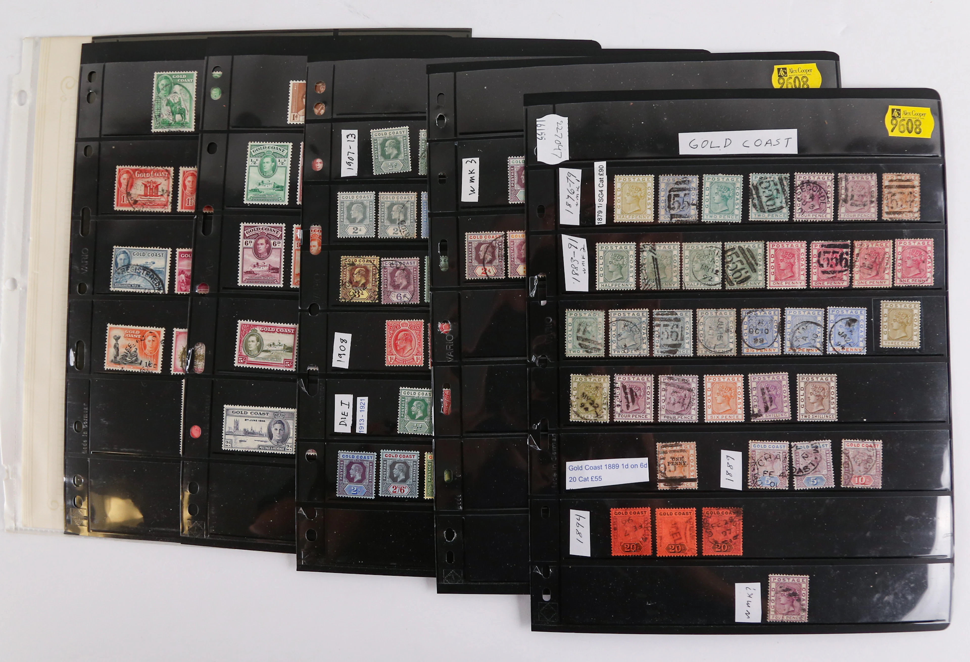 Gold Coast: Postage Stamps, 1876-1953