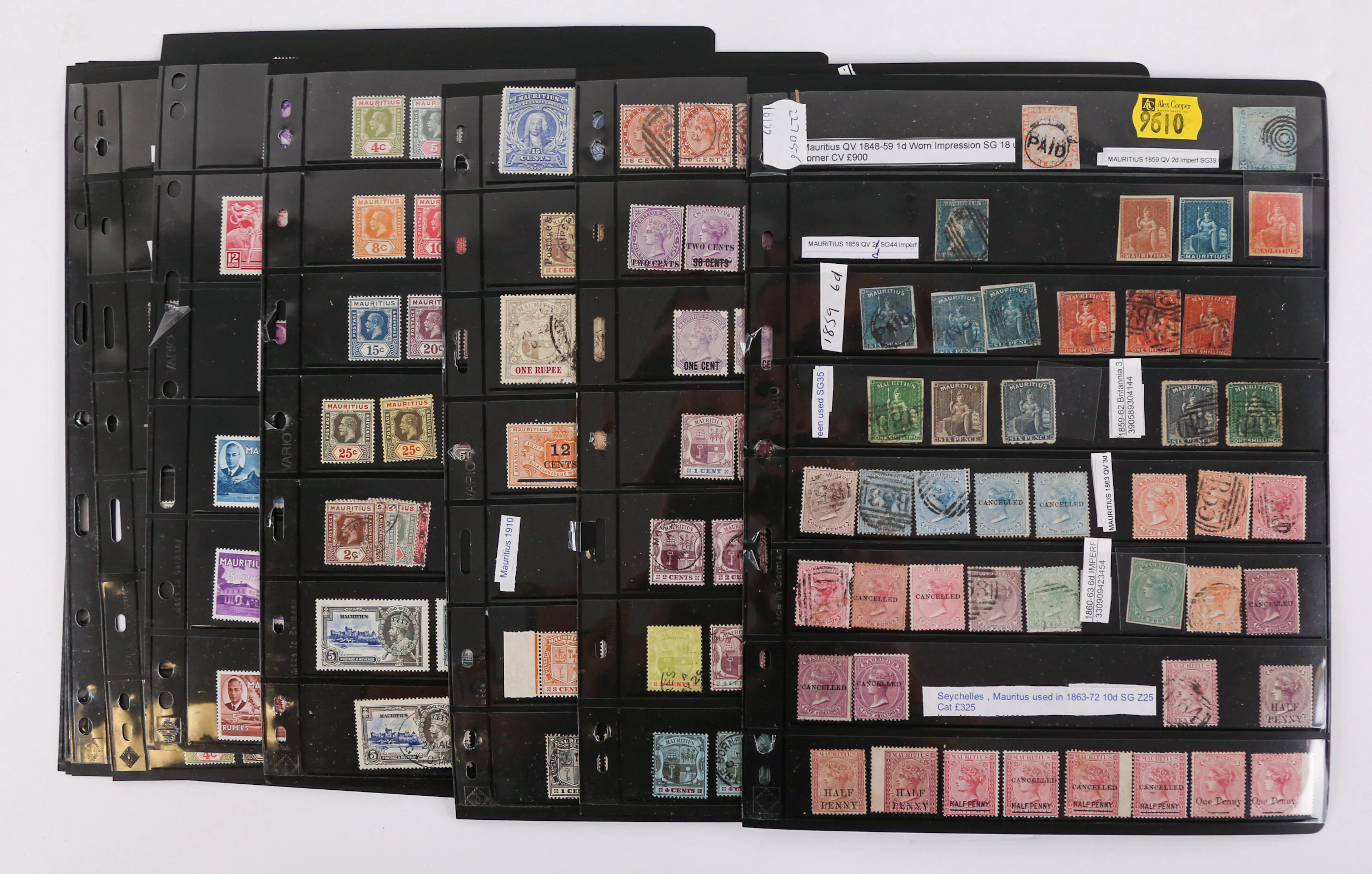 Mauritius: Postage Stamps, 1848-1953