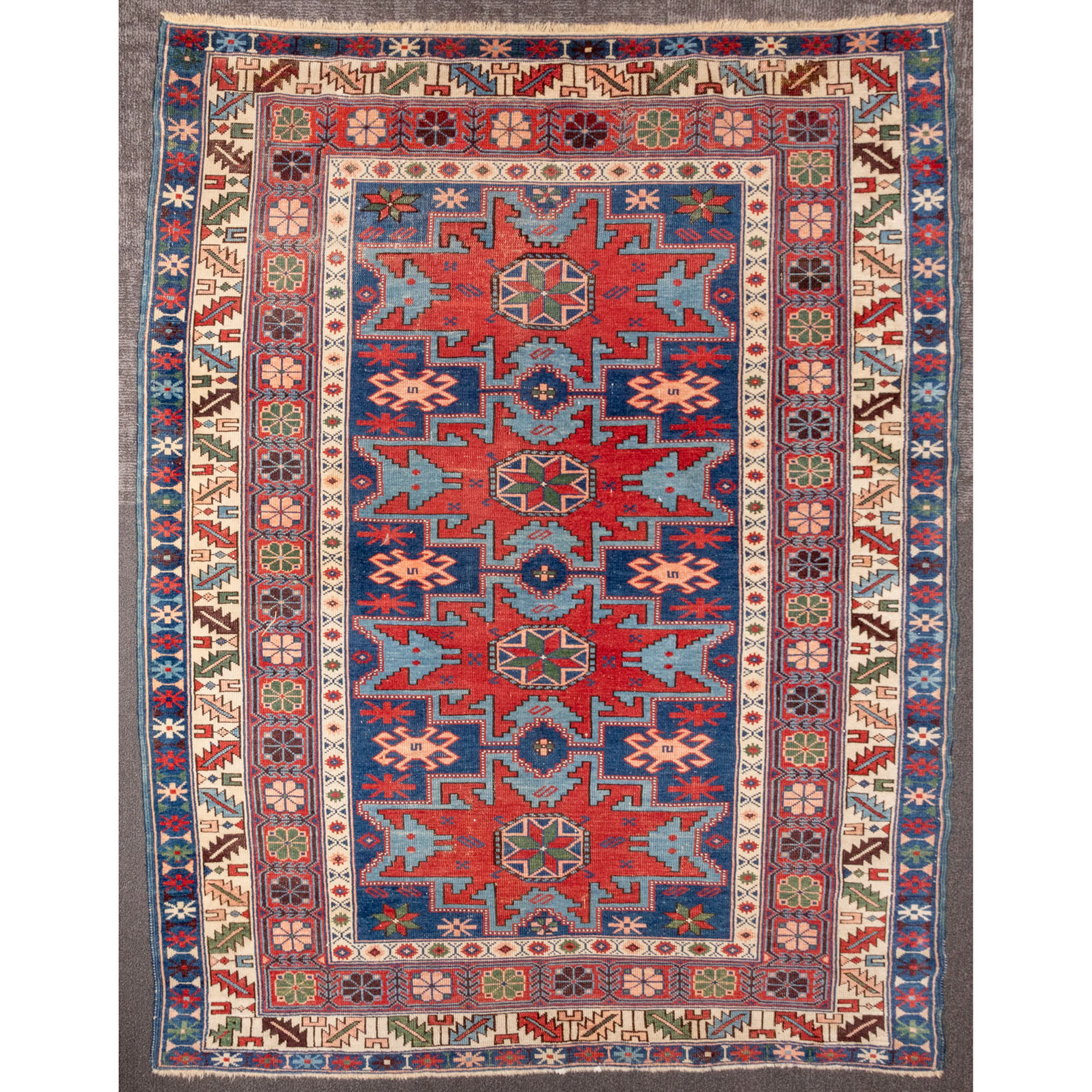 Antique Kazak Rug, Caucasus, 3.10 x 4.10