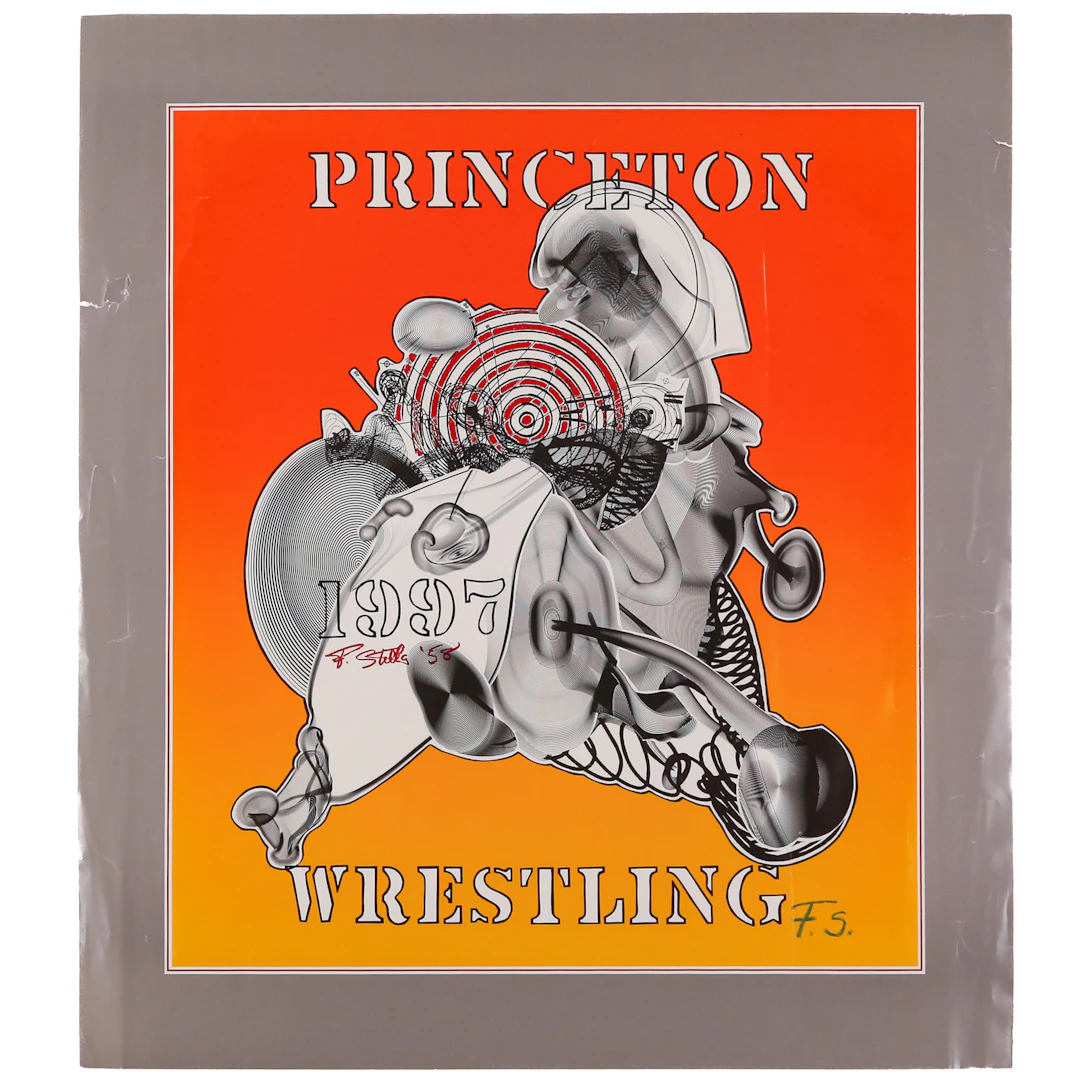 Frank Stella. "Princeton Wresting," signed poster