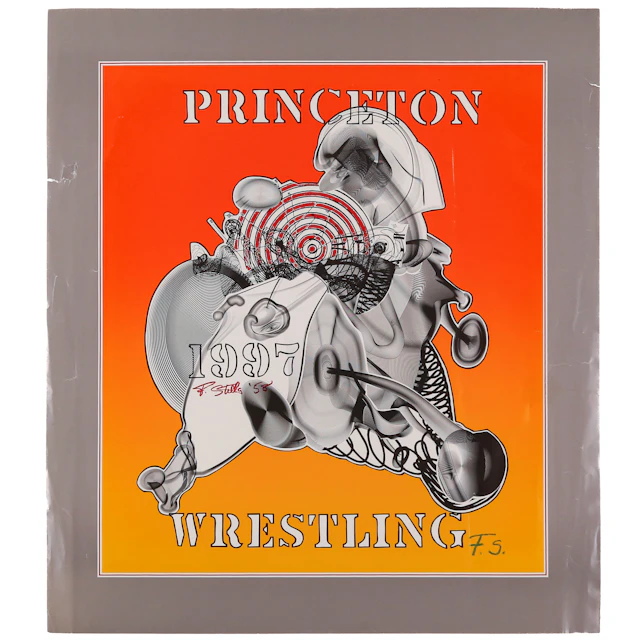 Frank Stella. "Princeton Wresting," signed poster