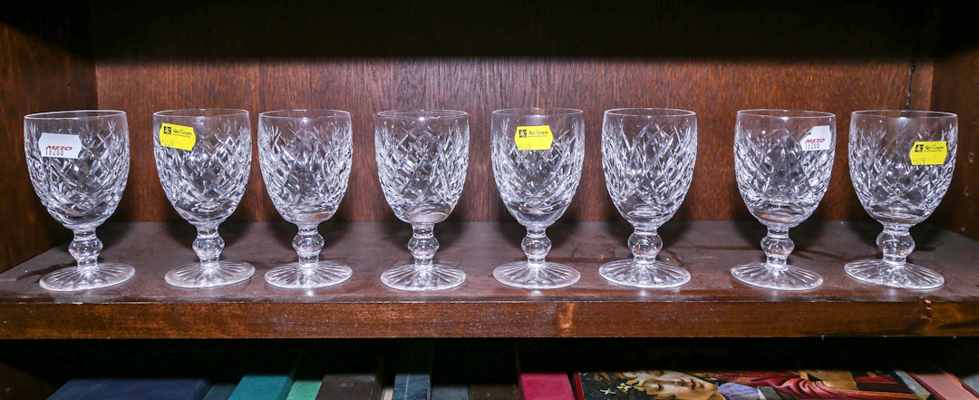 Eight Waterford "Donegal" Wine Stems