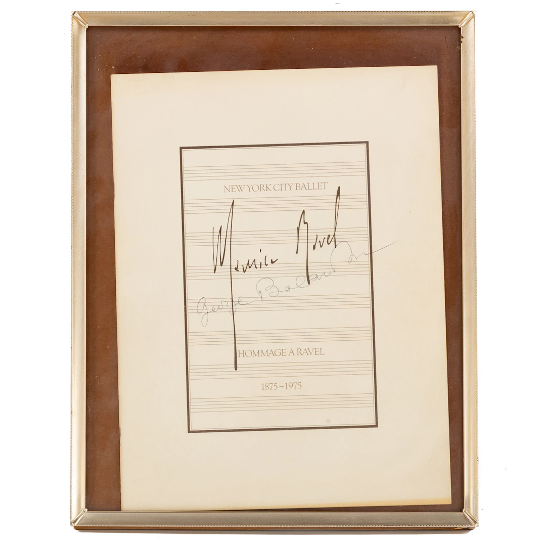 A George Balanchine Autograph