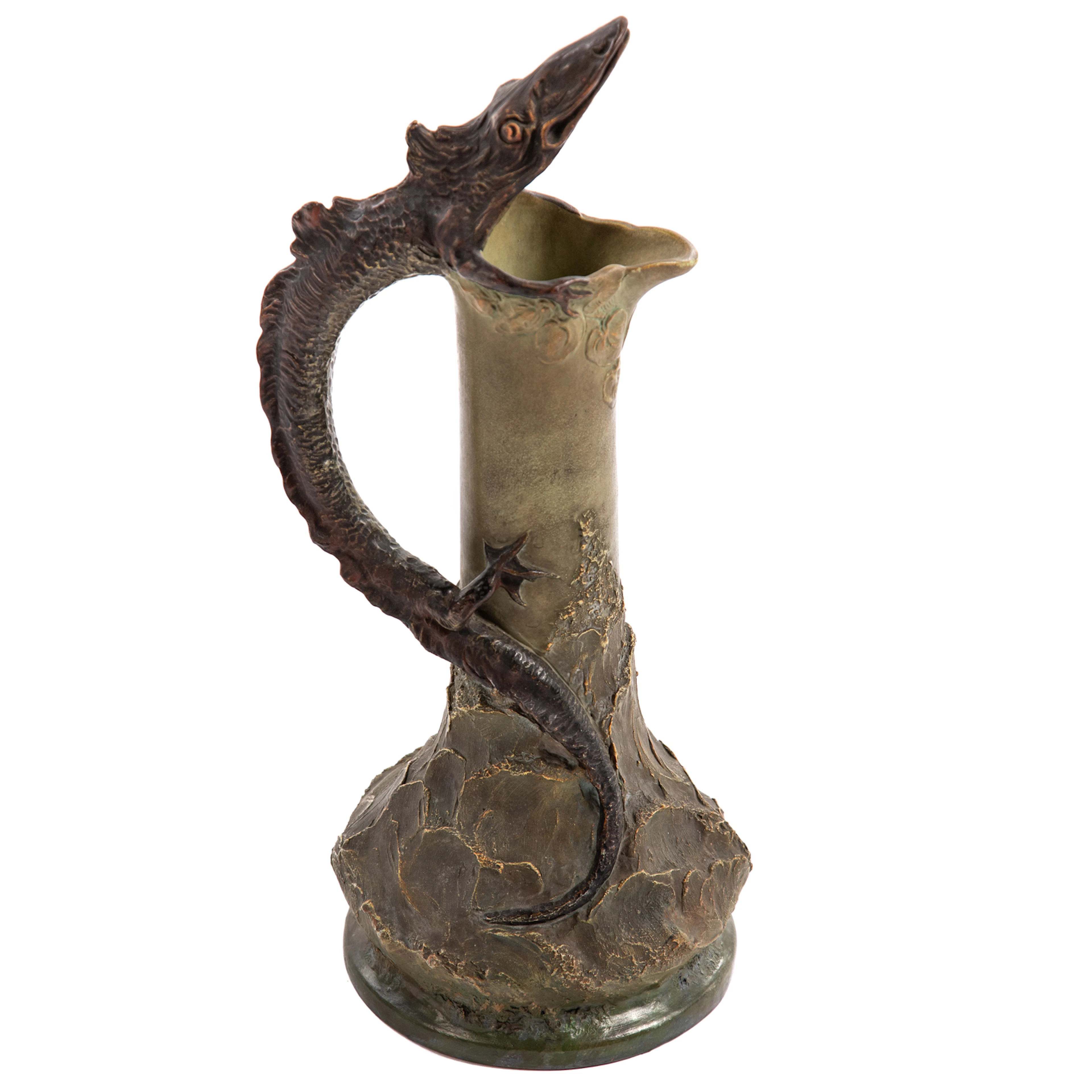 Johann Maresch Earthenware Lizard Vase