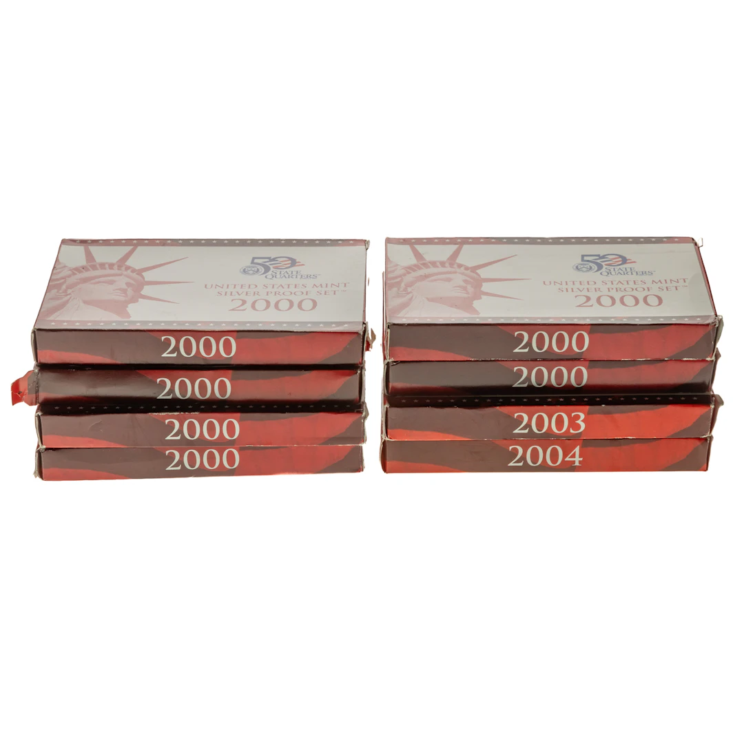 Eight Year 2000 Silver Proof Sets