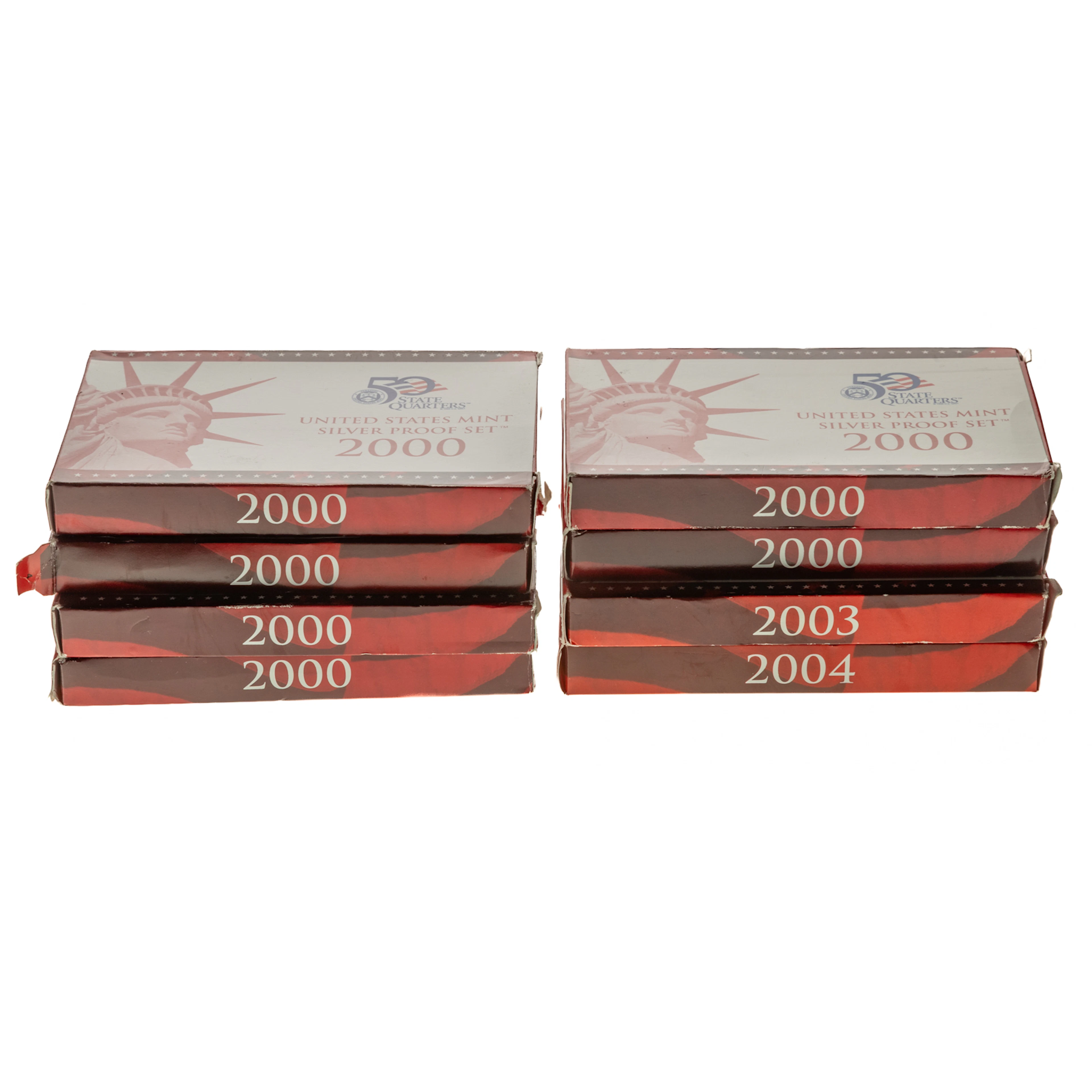 Eight Year 2000 Silver Proof Sets