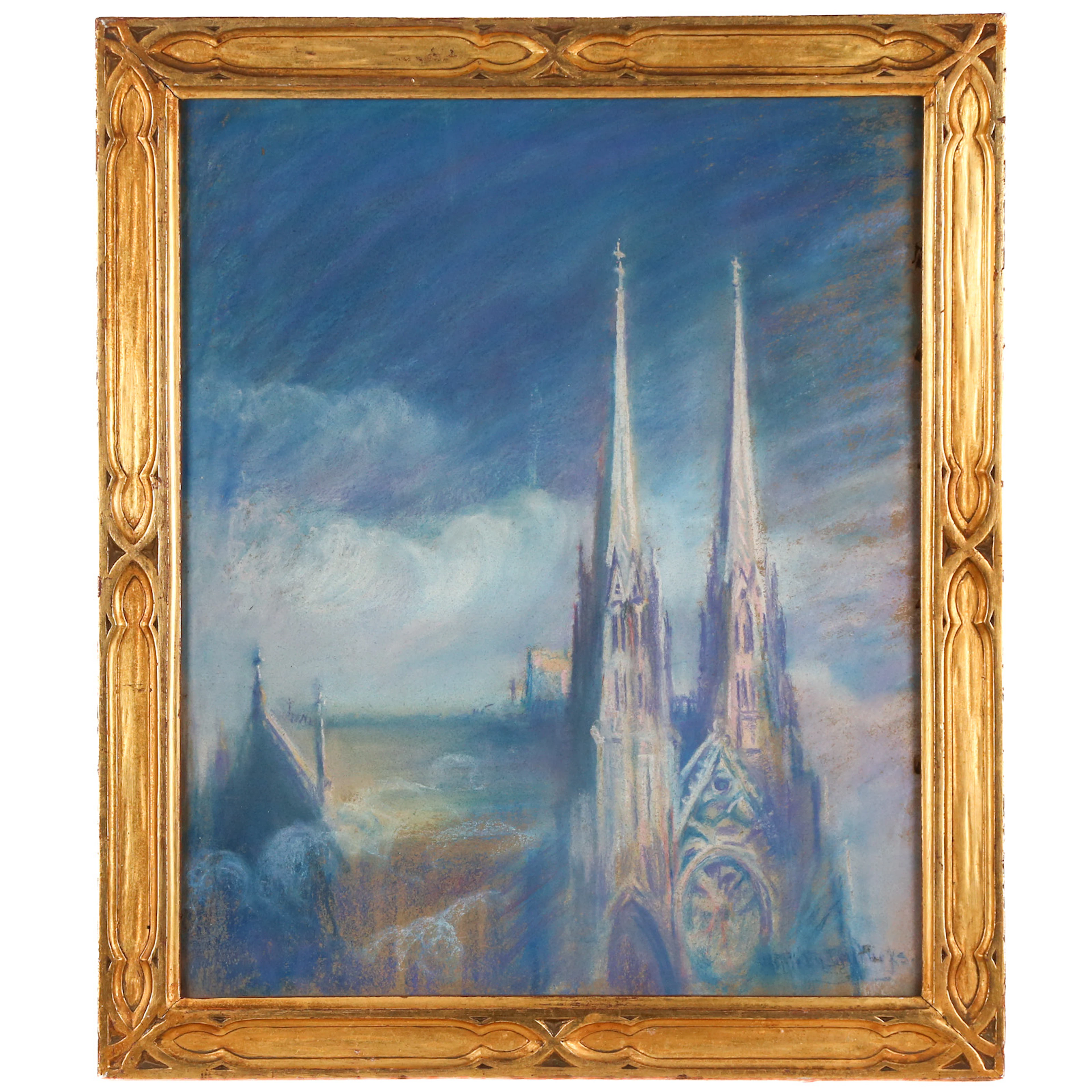 Anna Marie Wirth. Gothic Cathedral, pastel