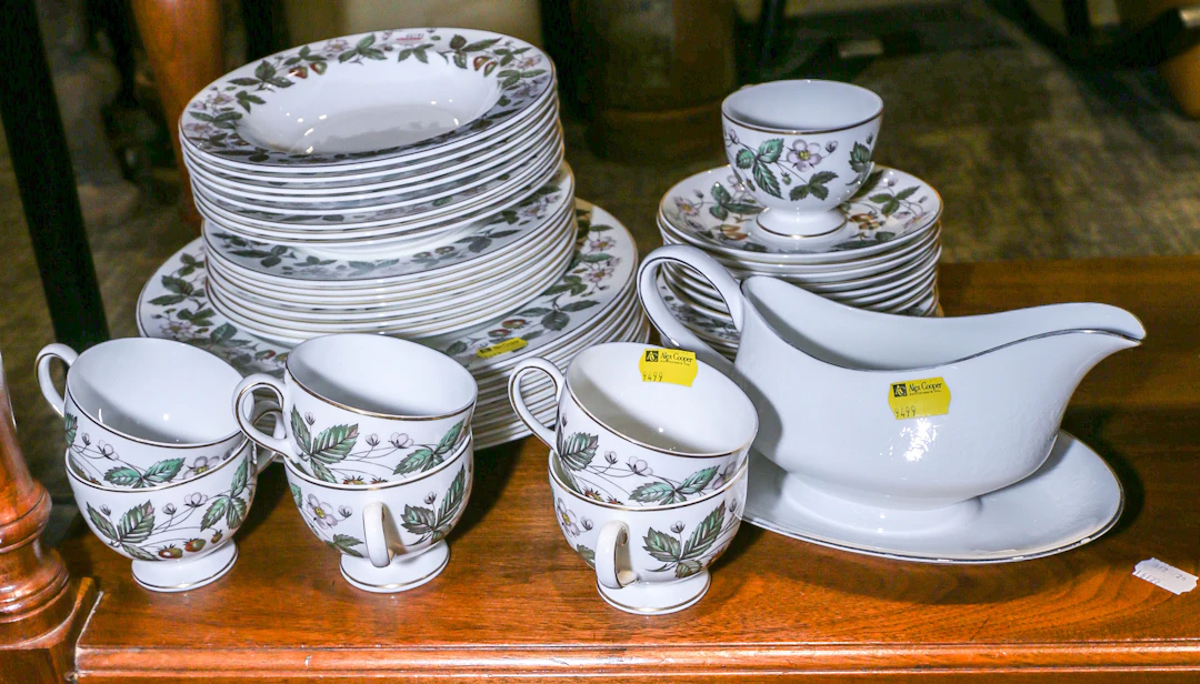 A Wedgwood Strawberry Hill Partial Dinner Service