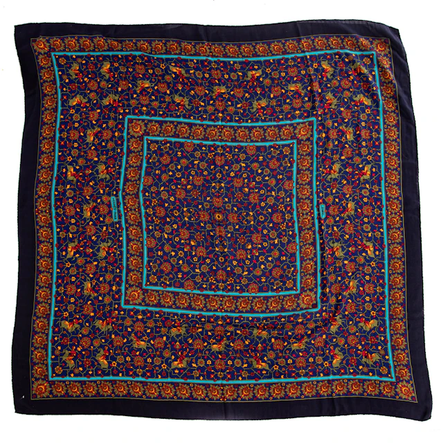 An Hermes "Chasse En Inde Mousseline" Shaw
